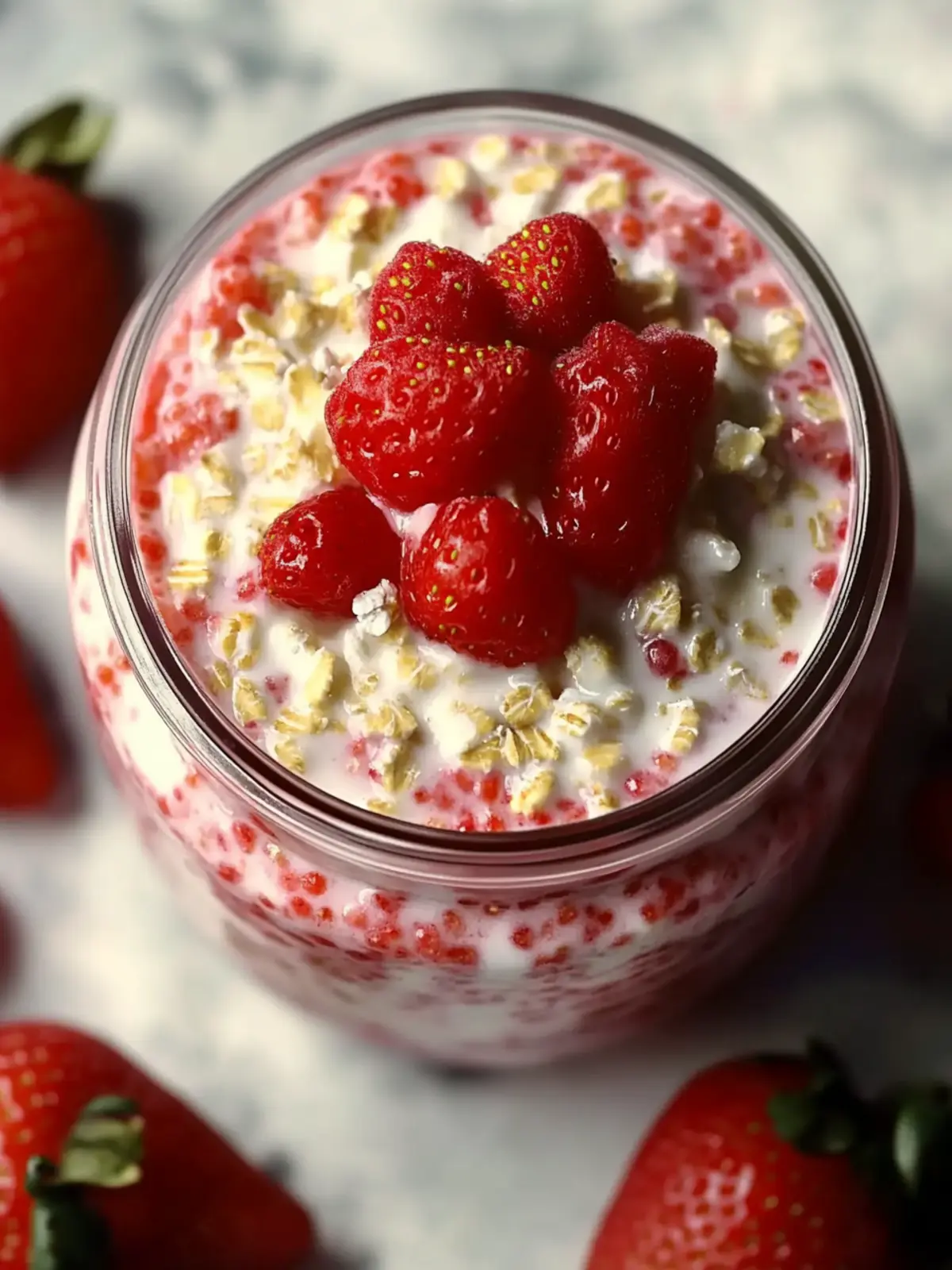 Strawberries and Cream Overnight Oats for a Sweet Morning Boost 2 Strawberries and Cream Overnight Oats