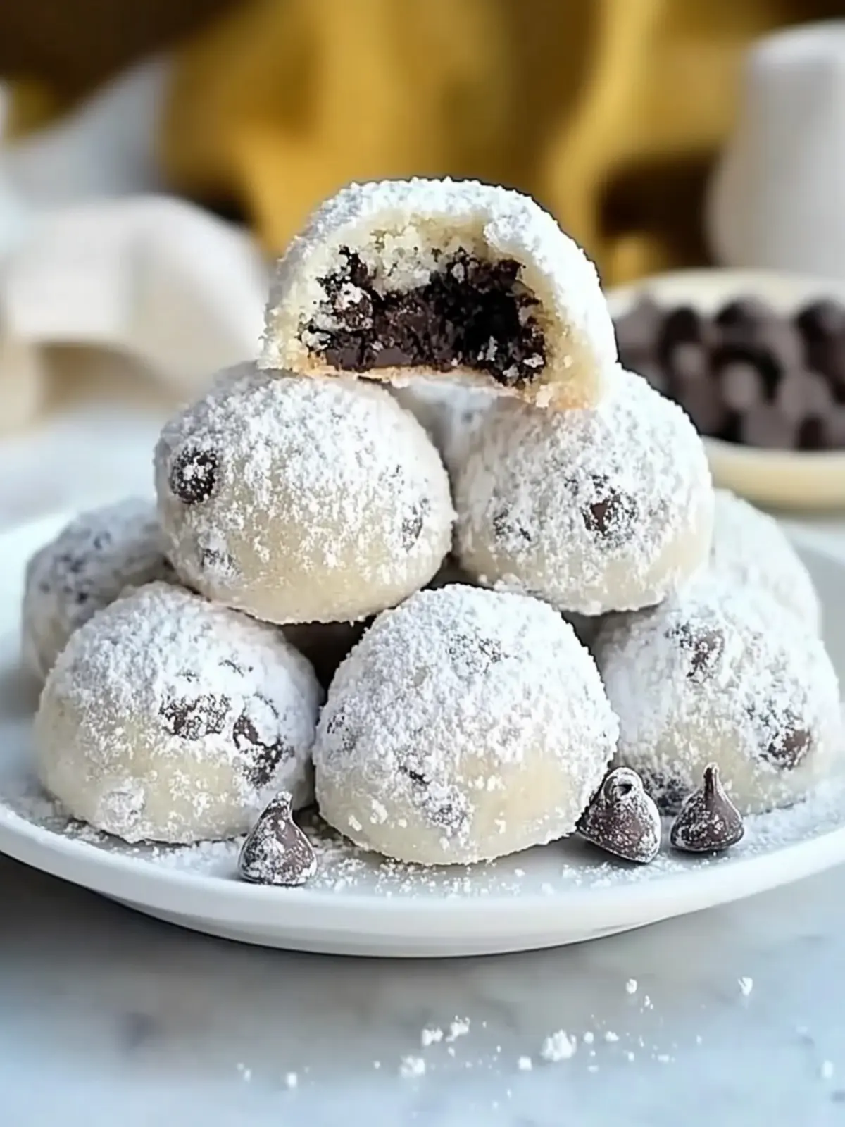 Nut-Free Chocolate Chip Snowball Cookies for a Sweet Twist 4 Chocolate Chip Snowball Cookies