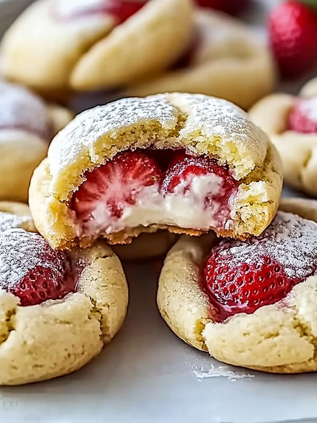 Strawberry Cheesecake Stuffed Cookies You’ll Love Baking Today 2 Strawberry Cheesecake Stuffed Cookies