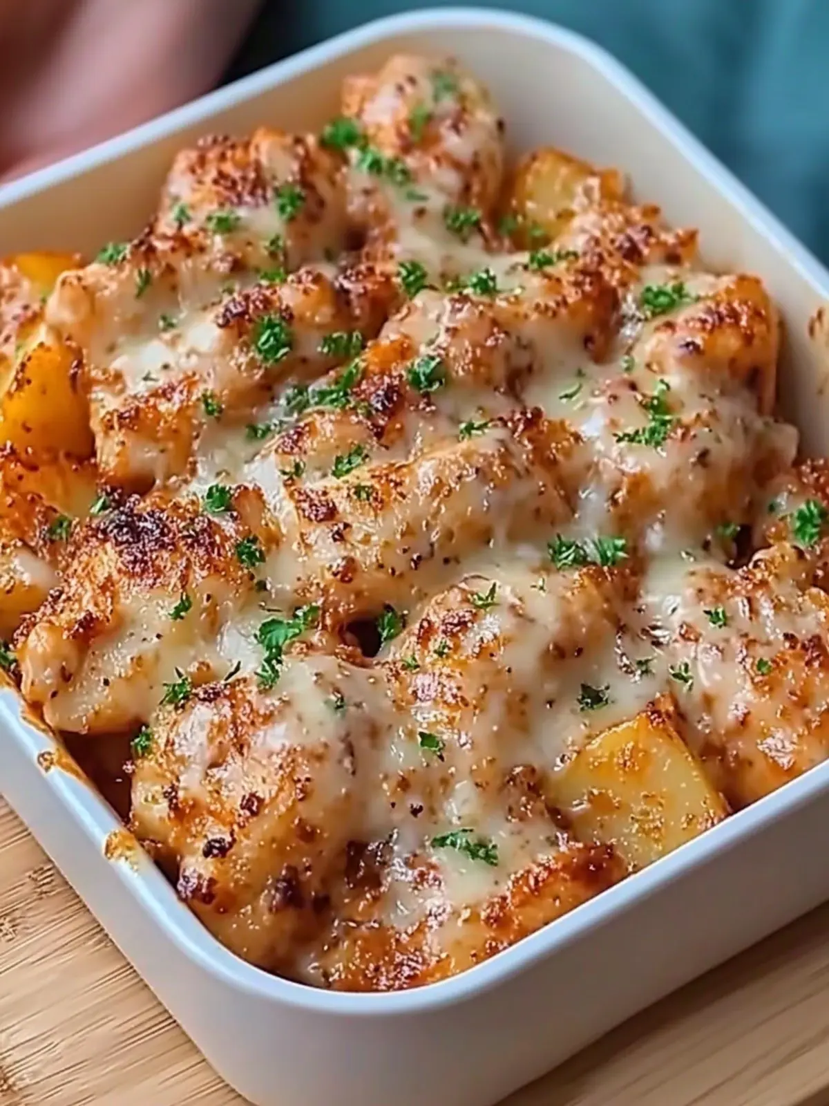 Garlic Parmesan Chicken with Cheesy Potatoes: Comfort in One Pan 3 Garlic Parmesan Chicken with Cheesy Potatoes