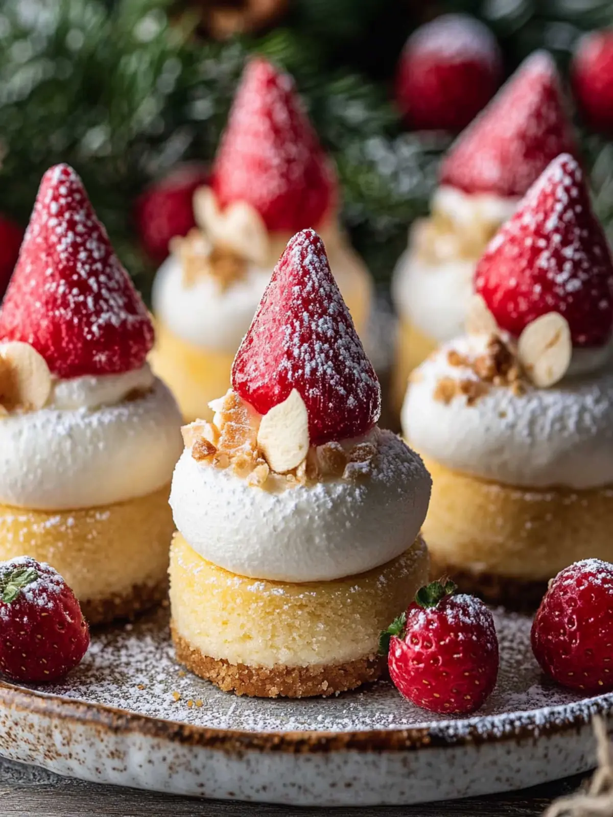 Delightful Gnome Mini Cheesecakes for Festive Celebrations 3 Gnome Mini Cheesecakes