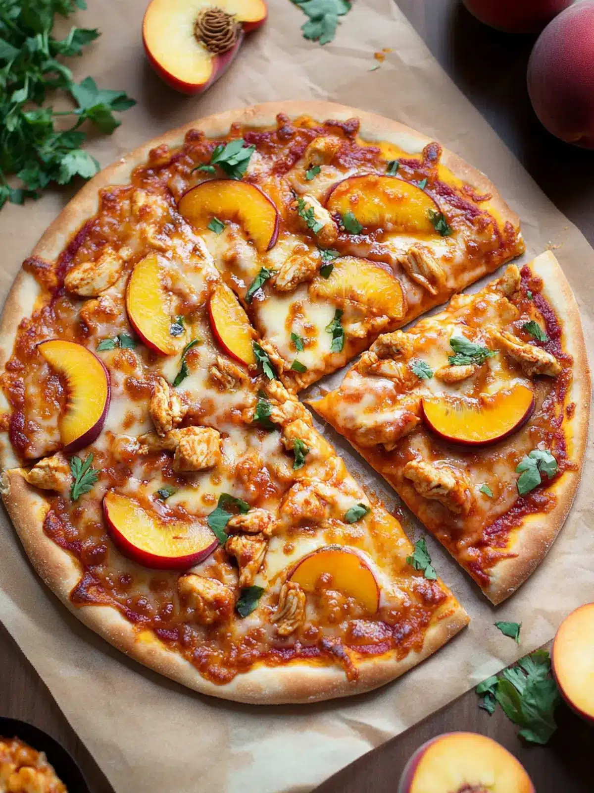 Peach BBQ Chicken Pizza – A Sweet Twist on Dinner Night 5 Peach BBQ Chicken Pizza