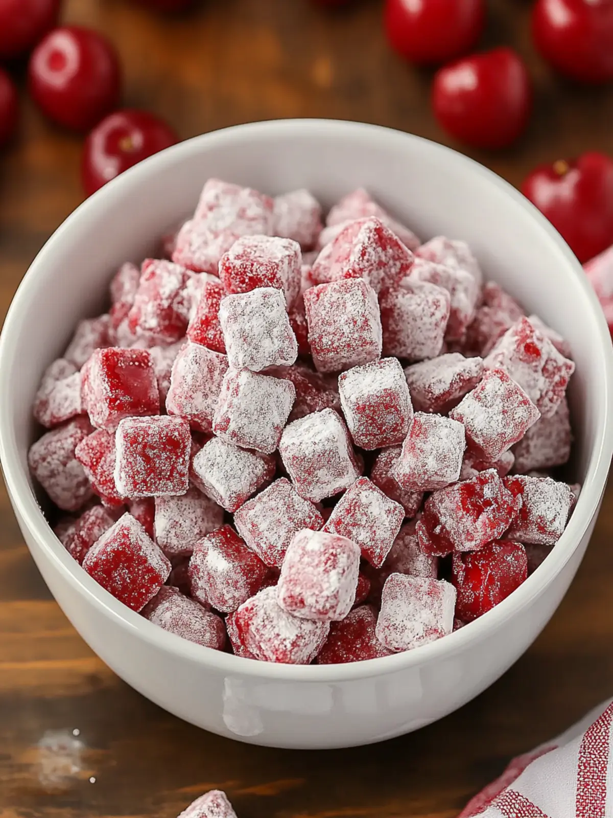 Irresistible Cherry Cheesecake Puppy Chow for Sweet Snacking 2 Cherry Cheesecake Puppy Chow