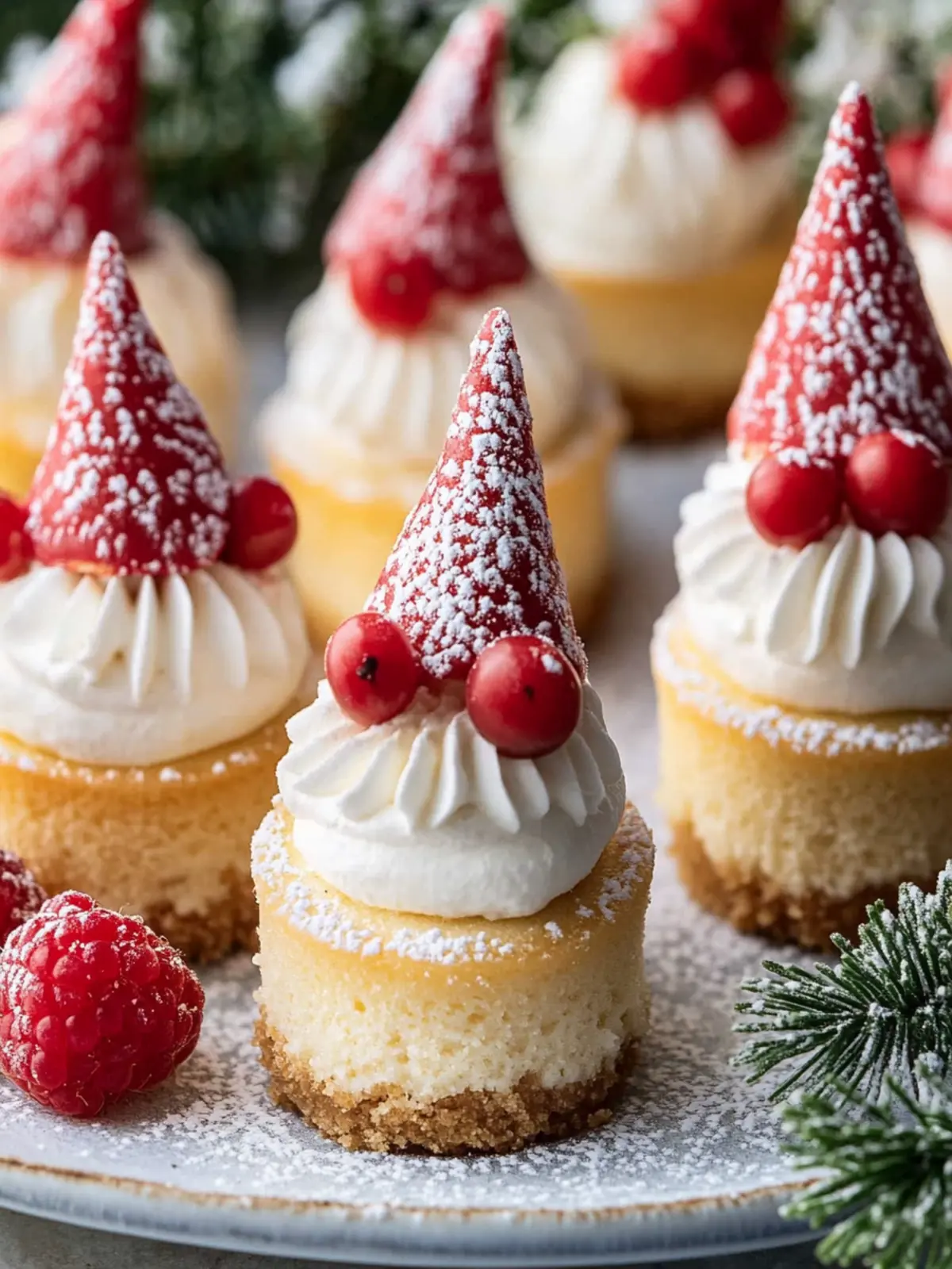 Delightful Gnome Mini Cheesecakes for Festive Celebrations 4 Gnome Mini Cheesecakes