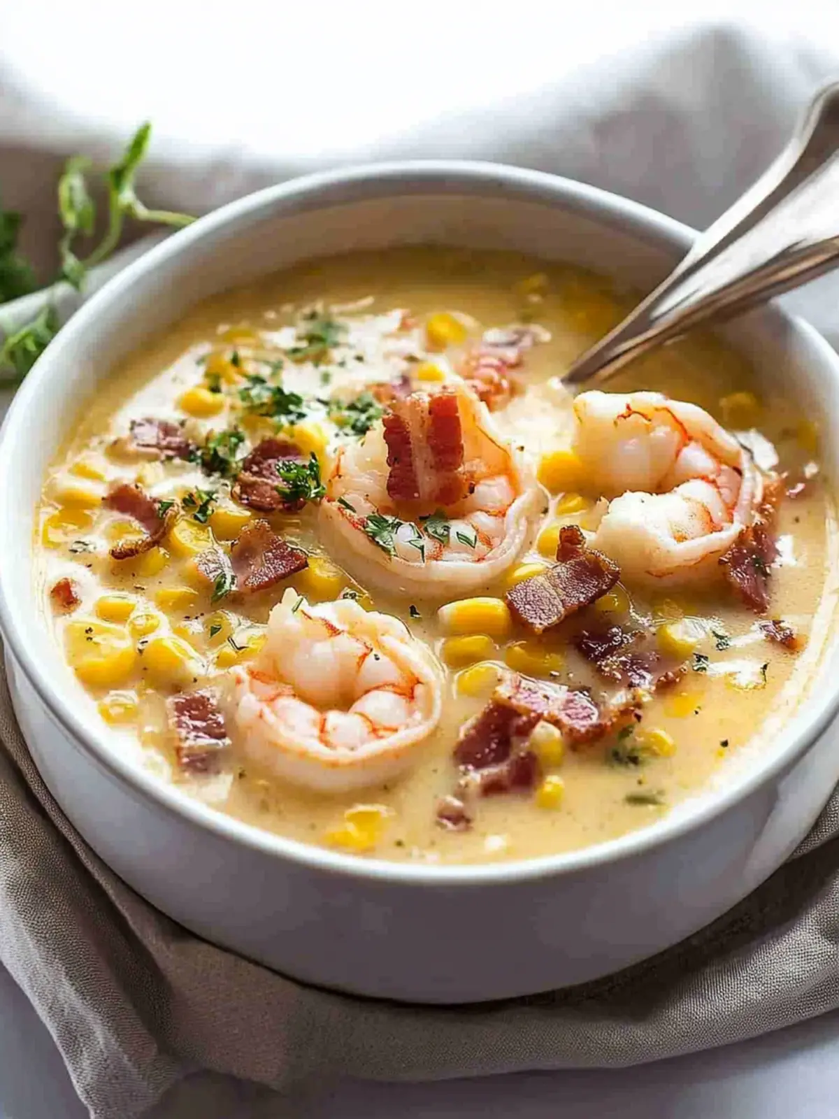 Savory Bacon, Shrimp and Corn Chowder to Warm Your Soul 4 Bacon, Shrimp and Corn Chowder