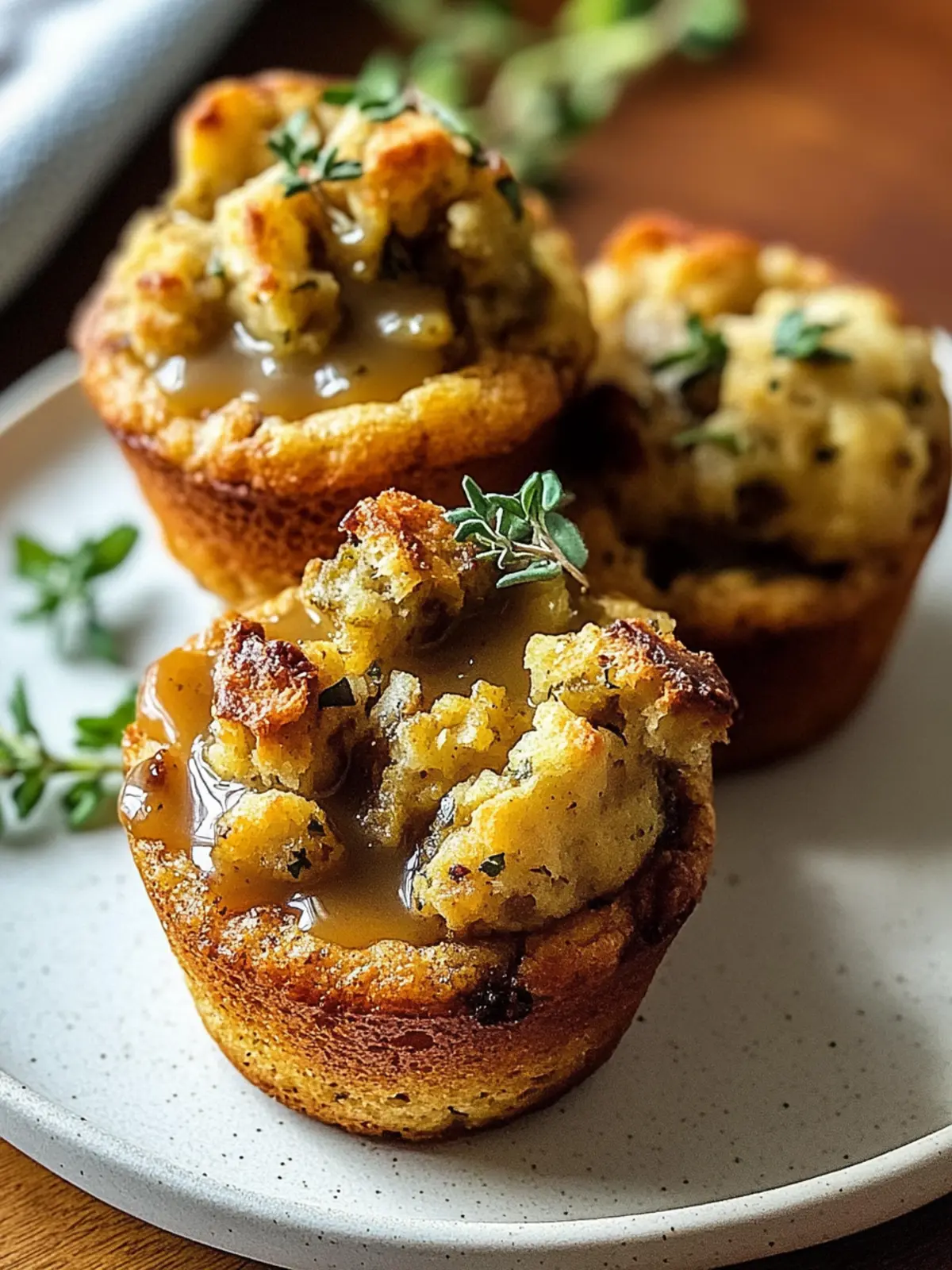 Gravy-Stuffed Stuffing Muffins for Cozy Holiday Feasting 3 Gravy-Stuffed Stuffing Muffins