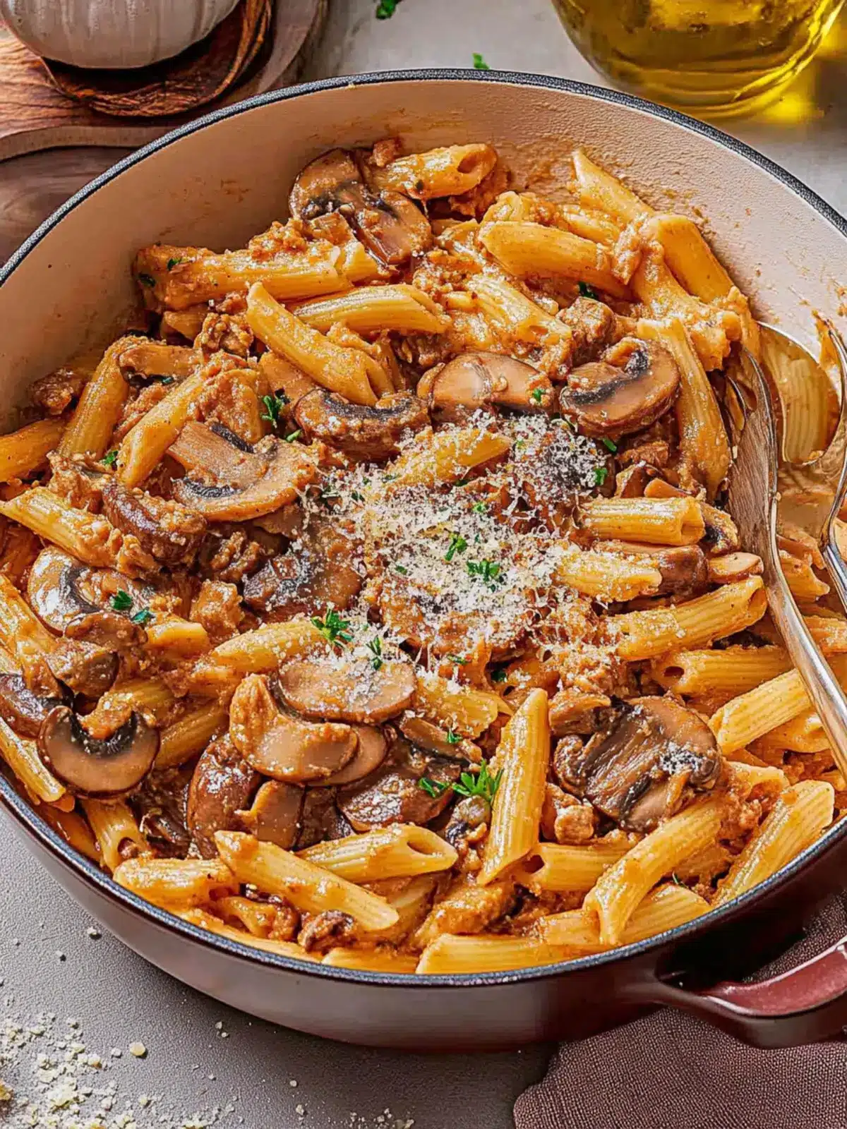 Savory Mushroom Pasta that's Ready in Just 30 Minutes 5 Mushroom Pasta