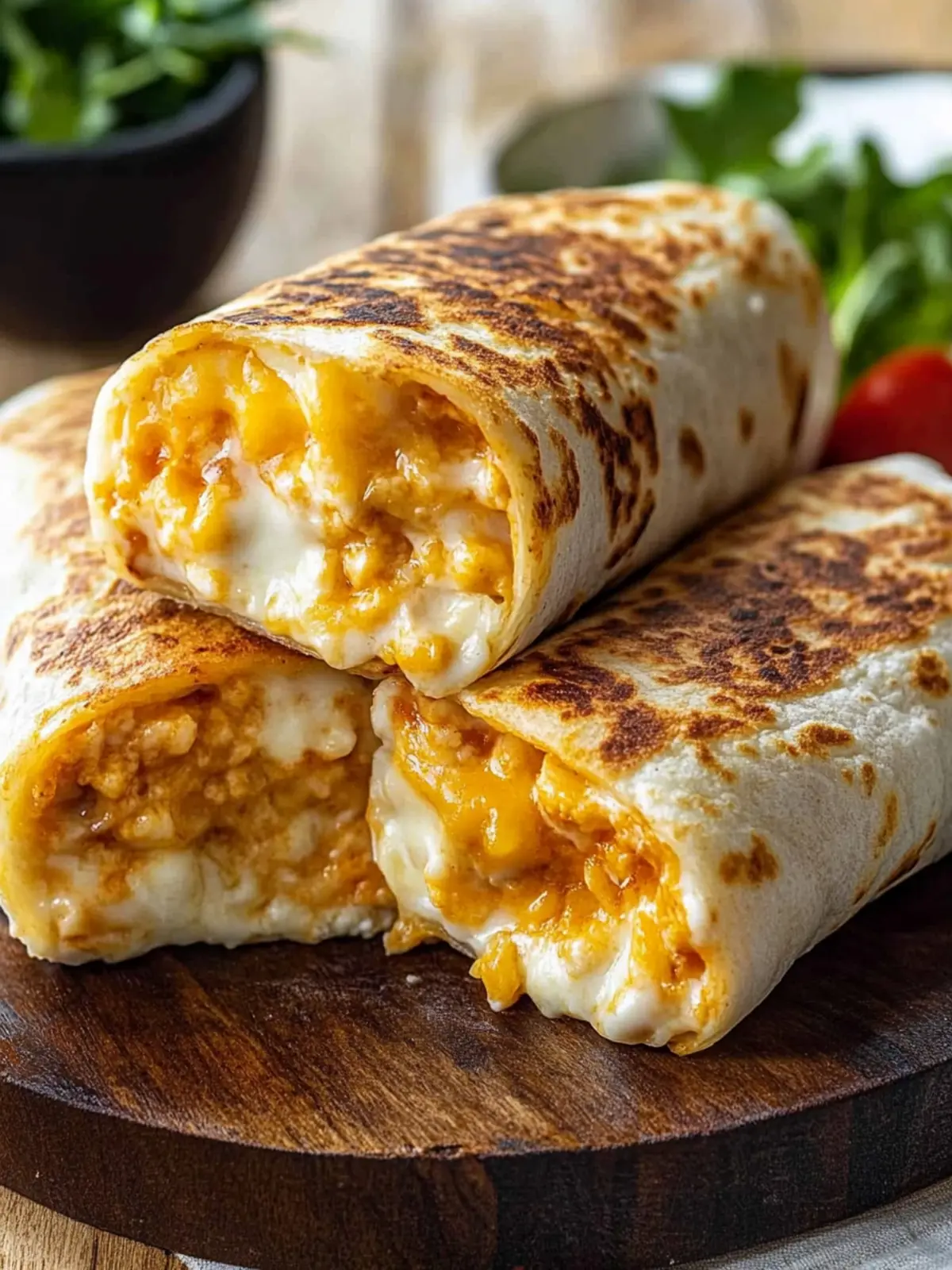 Cheese-Crusted Wraps: Quick, Cheesy Bliss for Any Meal 4 Cheese-Crusted Wraps