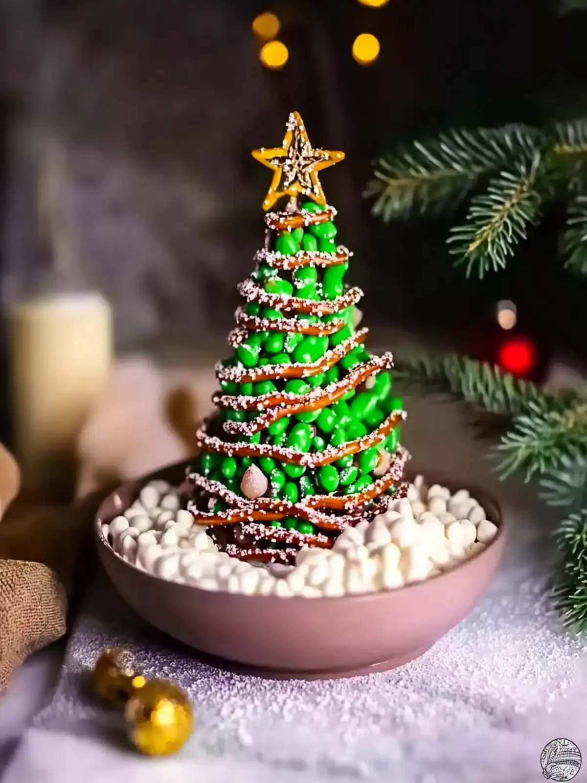Delightful Chocolate Pretzel Christmas Tree Desserts in 5 Minutes 2 Chocolate Pretzel Christmas Tree