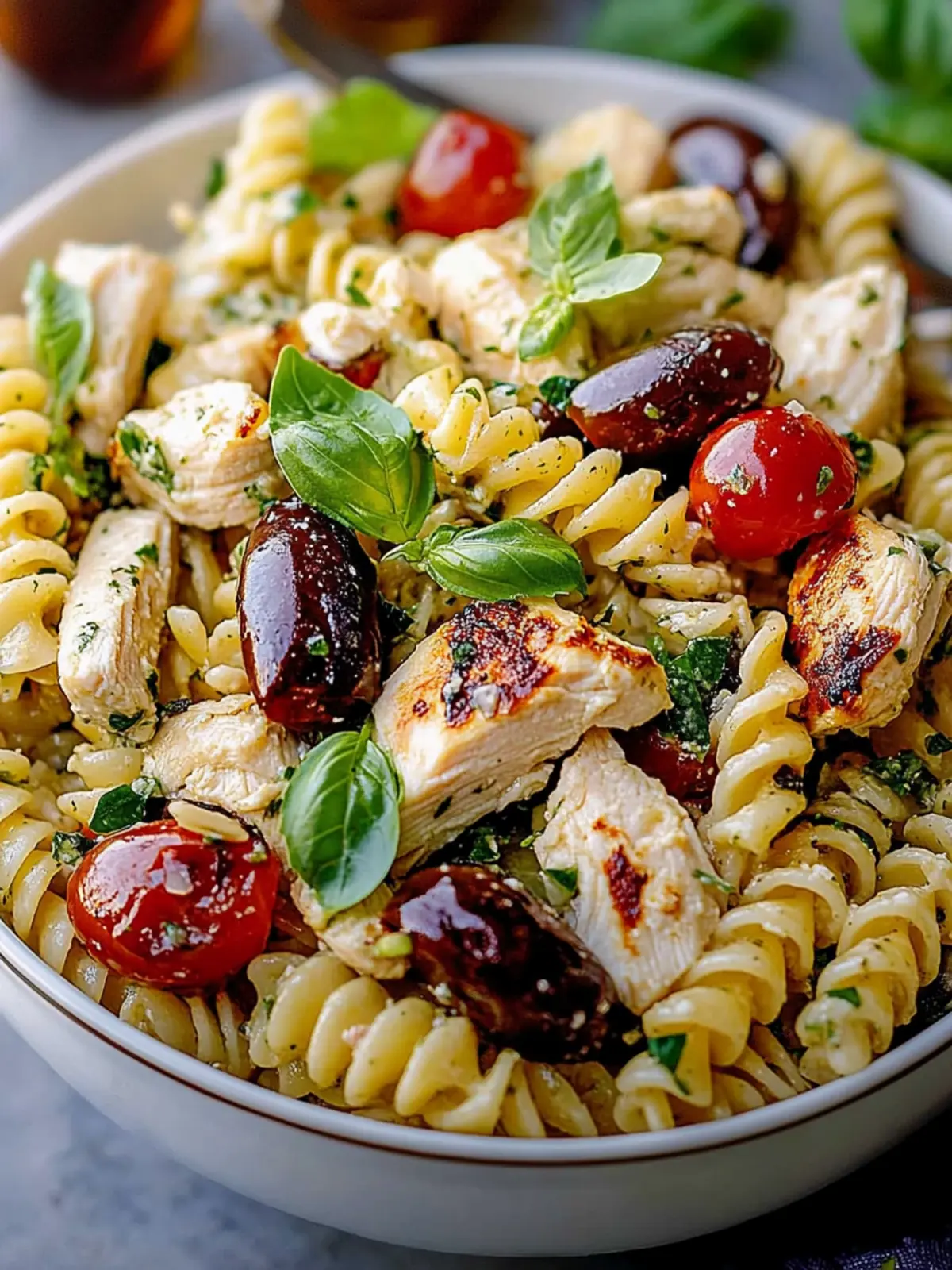 Mediterranean Chicken Pasta Salad: Fresh, Flavorful & Fun! 2 Mediterranean Chicken Pasta Salad