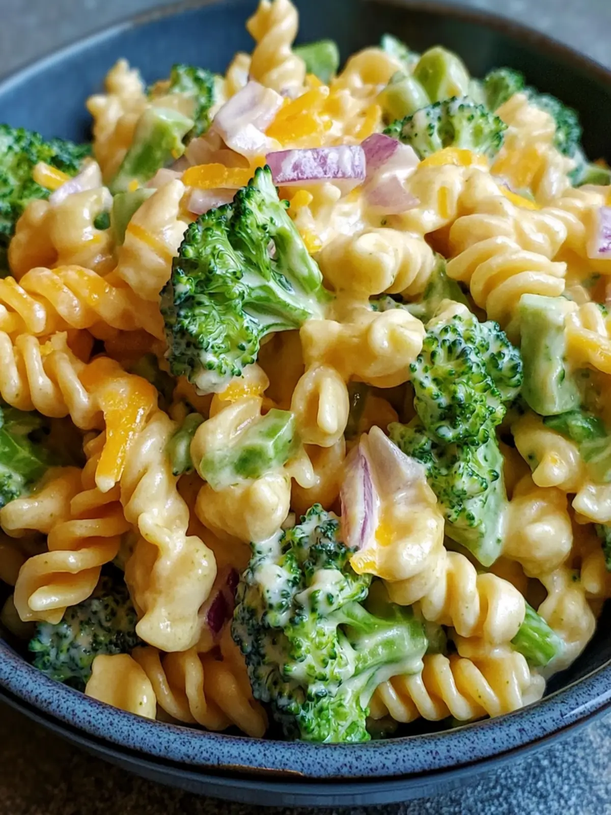 Creamy Broccoli Cheddar Pasta Salad for Quick & Easy Meals 3 Broccoli Cheddar Pasta Salad