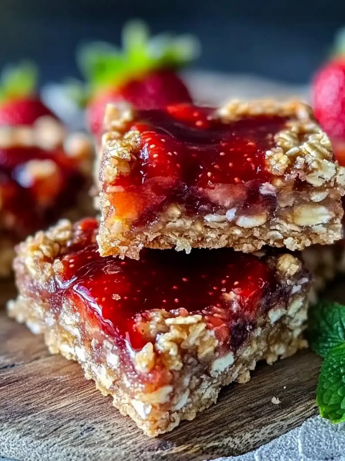 Delicious Strawberry Oat Bars: Your New Healthy Breakfast Fix 4 Strawberry Oat Bars