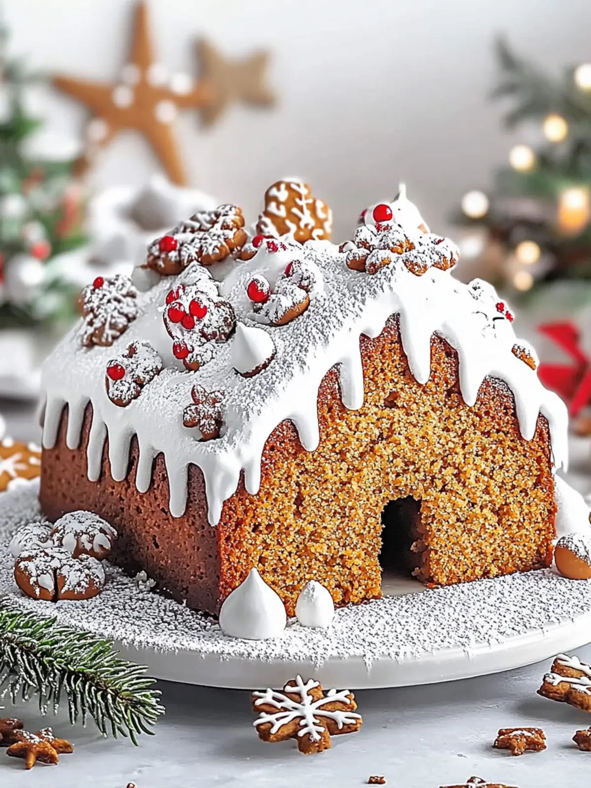 Cozy Up with This Gingerbread House Spiced Loaf Cake Recipe 4 Gingerbread House Spiced Loaf Cake Recipe