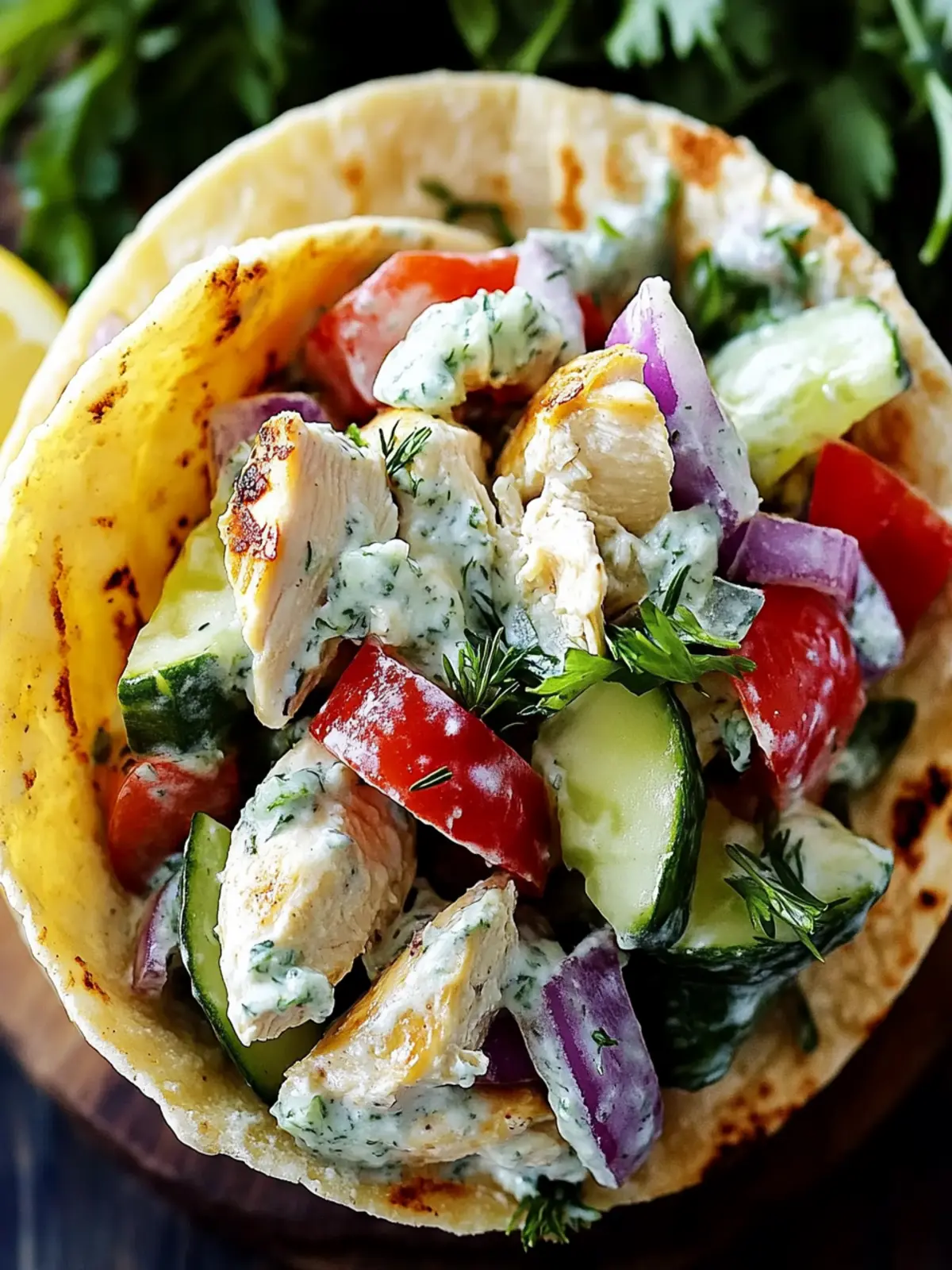 Greek Tzatziki Chicken Salad: A Refreshing No-Cook Delight 3 Greek Tzatziki Chicken Salad