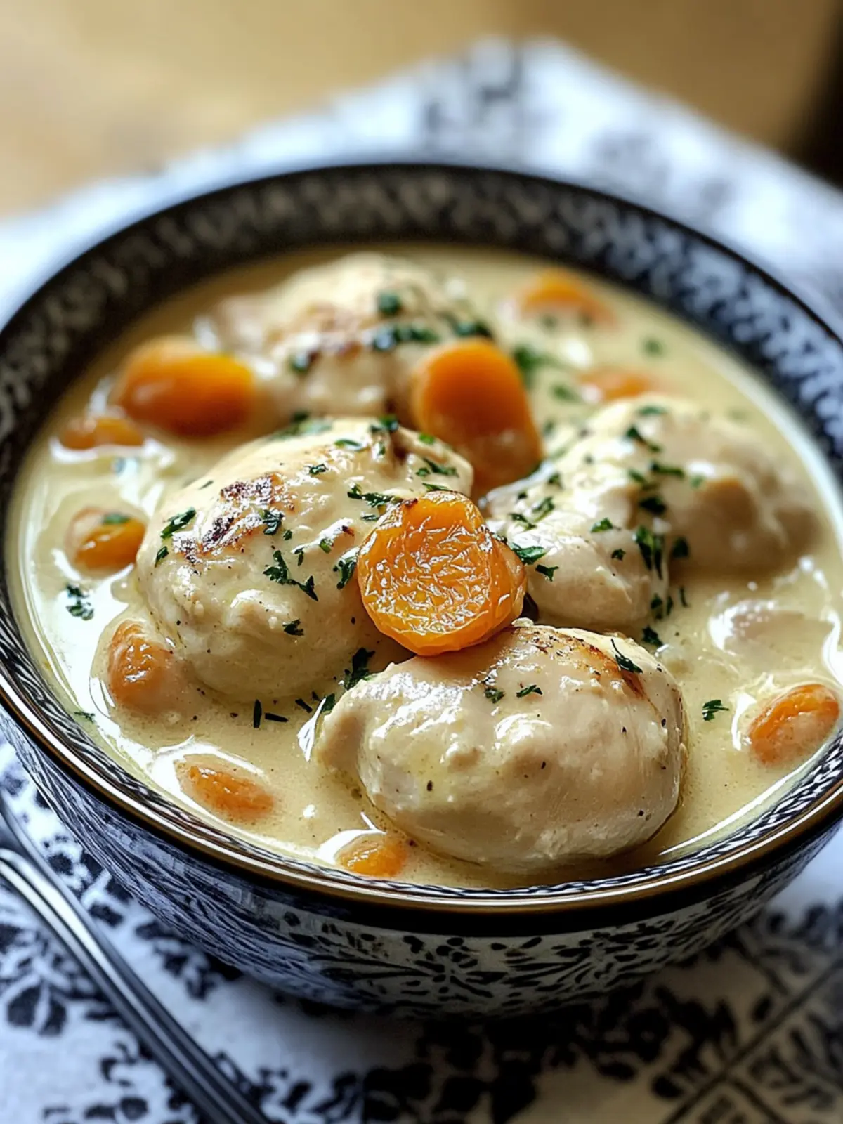 Creamy Chicken with Apricots and Soup: A Weeknight Winner 4 chicken with cream of chicken soup with Dried Apricots