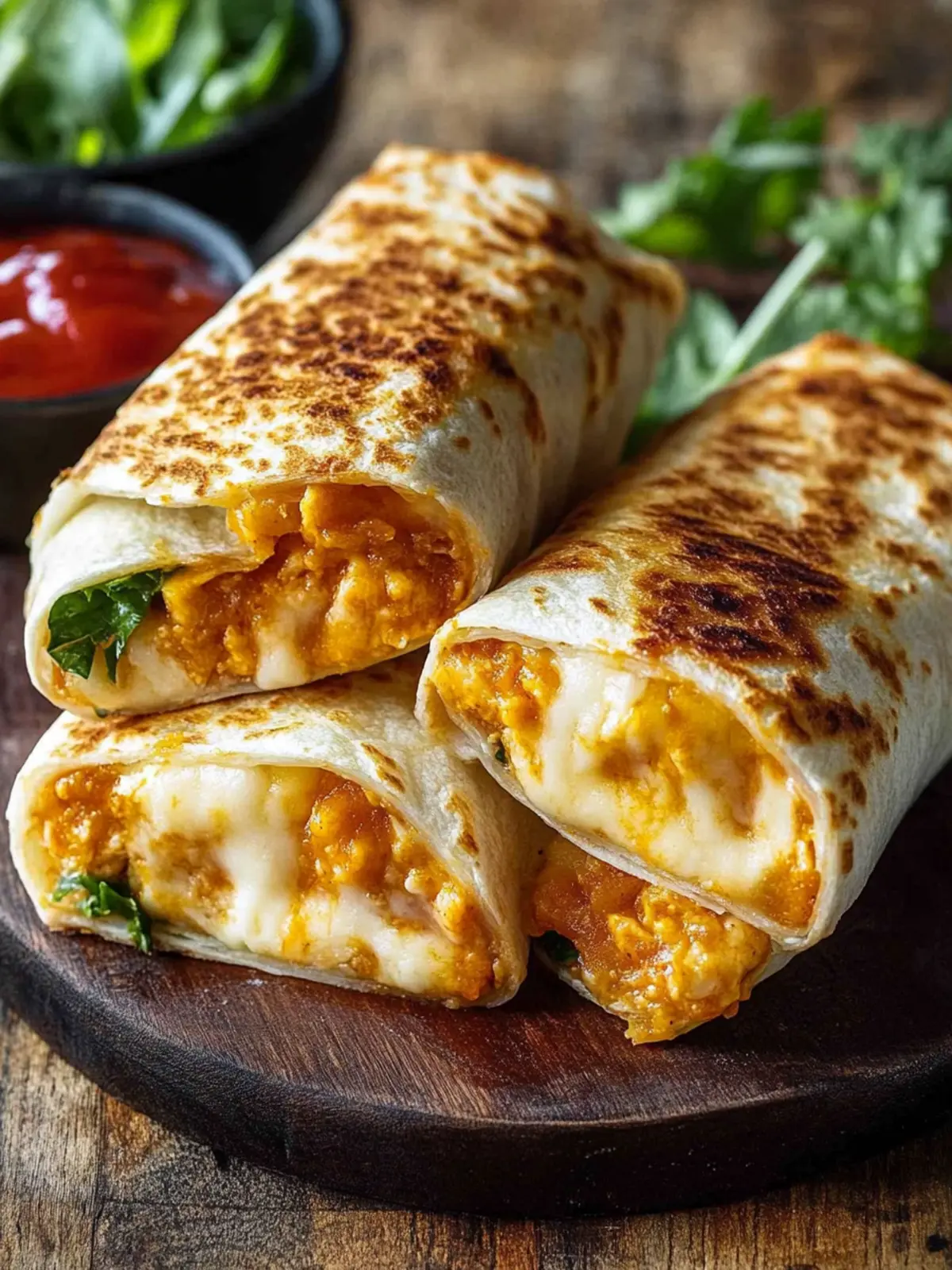Cheese-Crusted Wraps: Quick, Cheesy Bliss for Any Meal 3 Cheese-Crusted Wraps