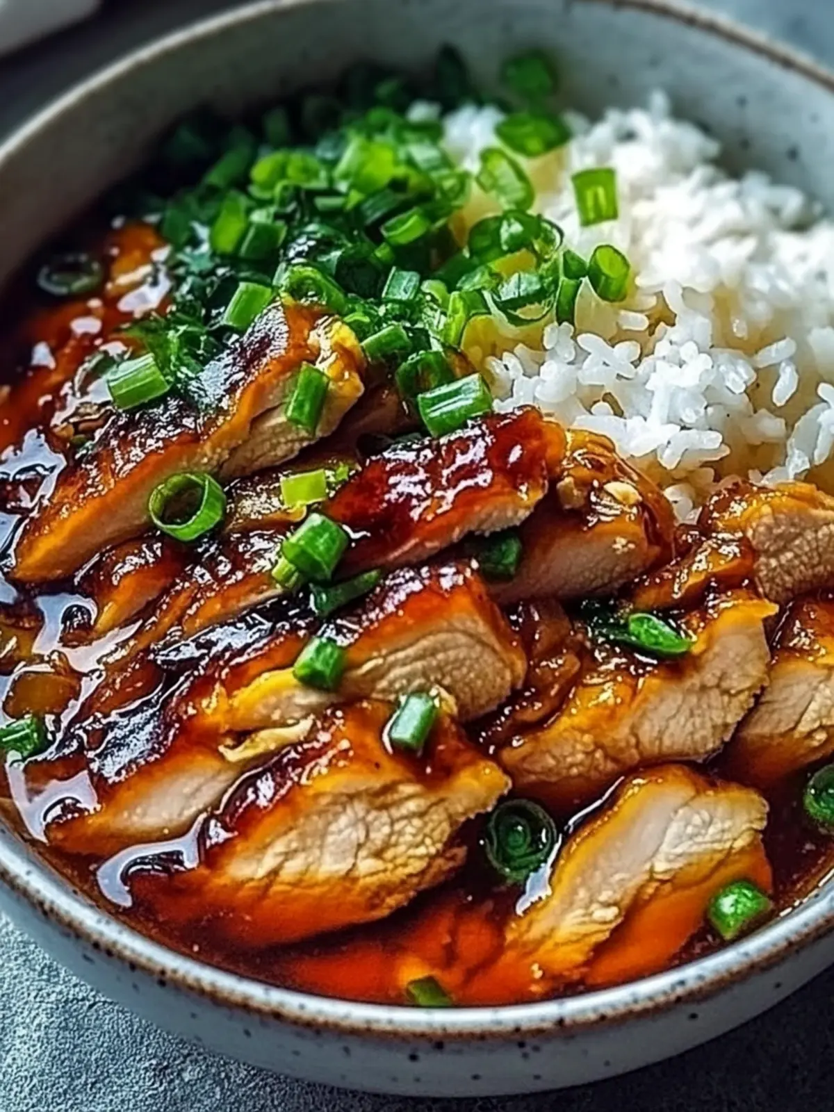Savory Caramelized Soy Chicken in Garlic Ginger Broth with Rice 5 Caramelized Soy Chicken in Garlic Ginger Broth with Rice
