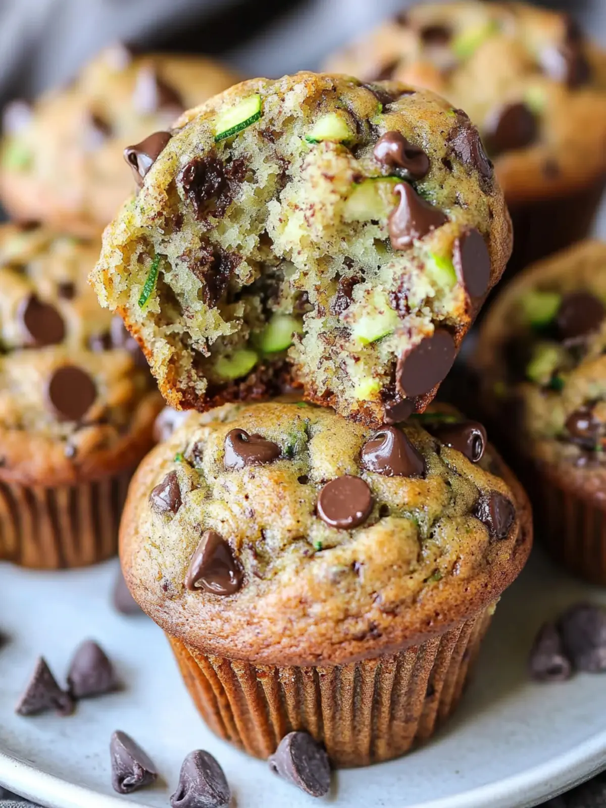 Delicious Zucchini Chocolate Chip Muffins You’ll Love Today 4 Zucchini Chocolate Chip Muffins