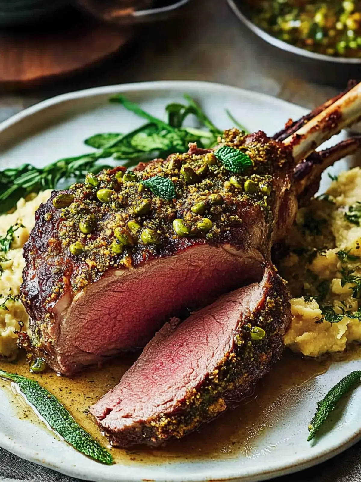 Pistachio Mint Crusted Lamb Roast That Steals the Show 4 Pistachio Mint Crusted Lamb Roast