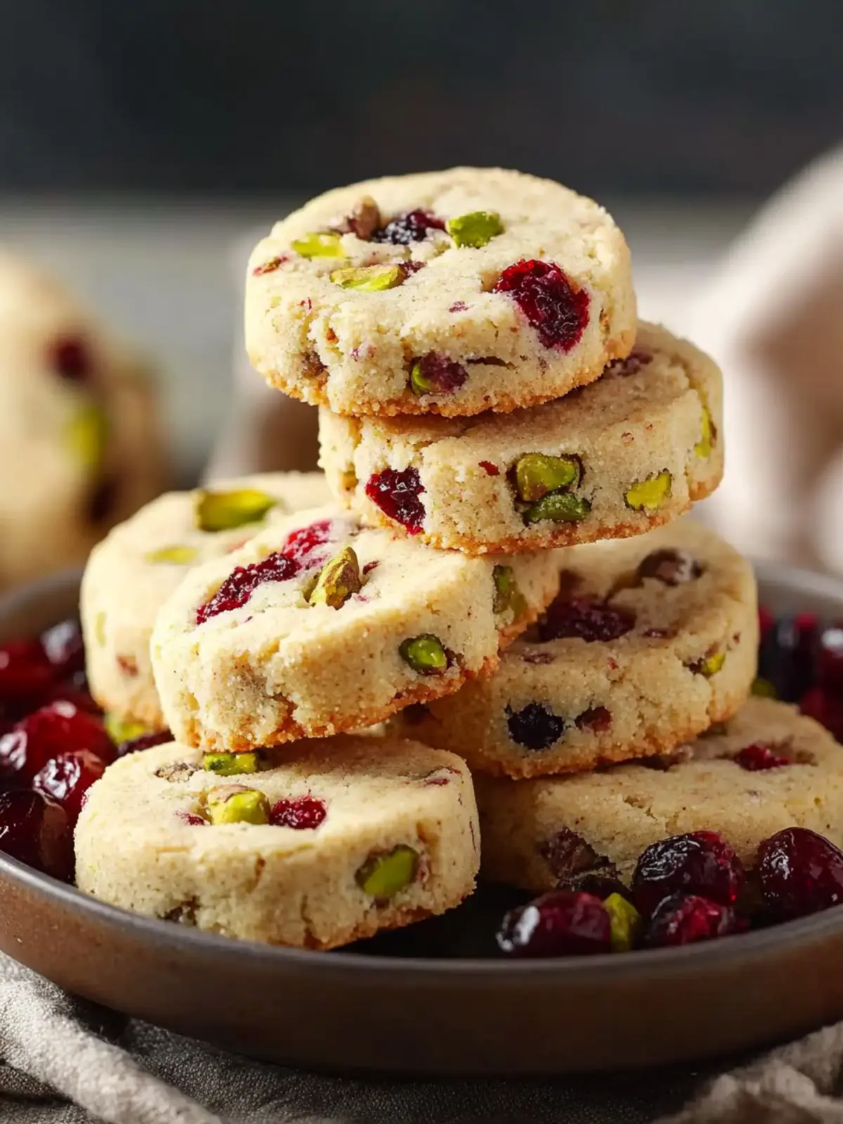 Cranberry Pistachio Shortbread Cookies for Joyful Baking Bliss 4 Cranberry Pistachio Shortbread Cookies