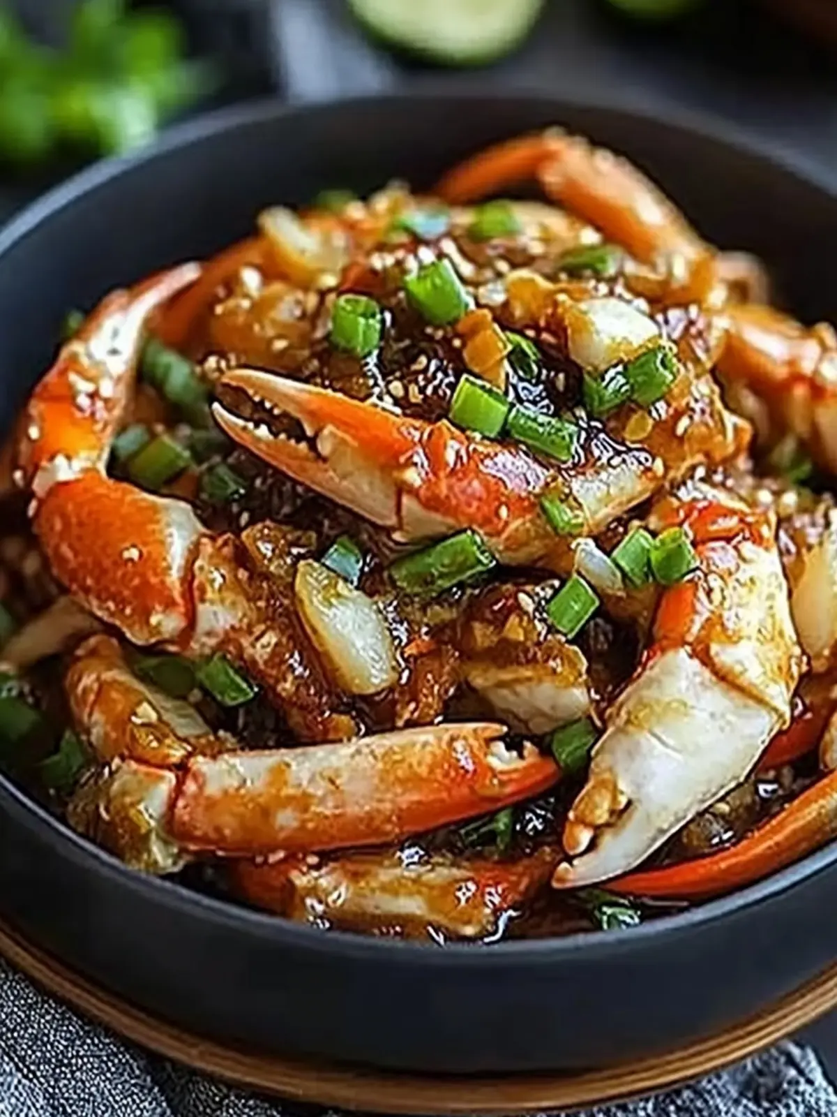 Savory Stir-Fried Crab with Ginger and Shallot Delight 3 Stir-Fried Crab with Ginger and Shallot