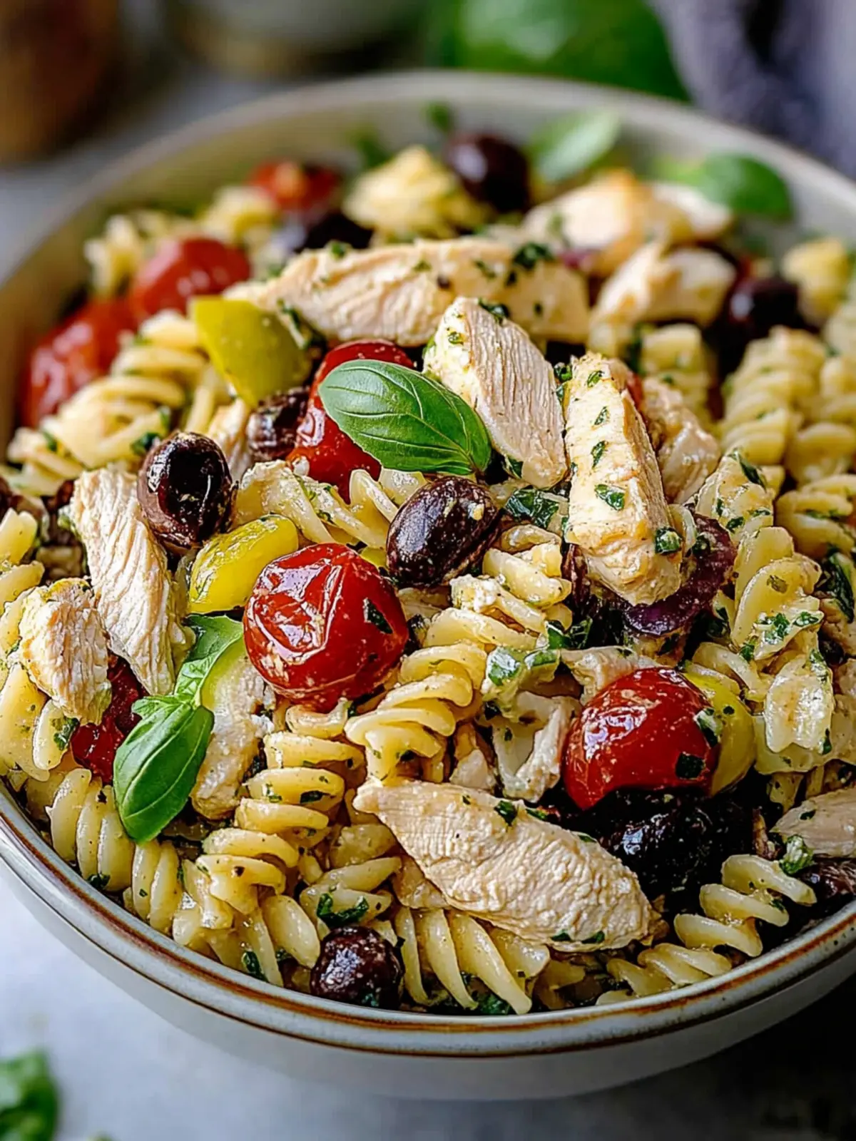 Mediterranean Chicken Pasta Salad: Fresh, Flavorful & Fun! 4 Mediterranean Chicken Pasta Salad