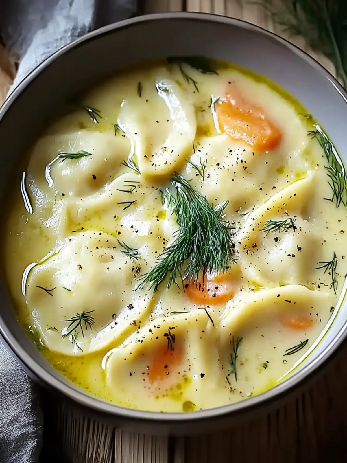 Cozy Up with Delightful Dill Pierogi Soup in 35 Minutes 3 Dill Pierogi Soup