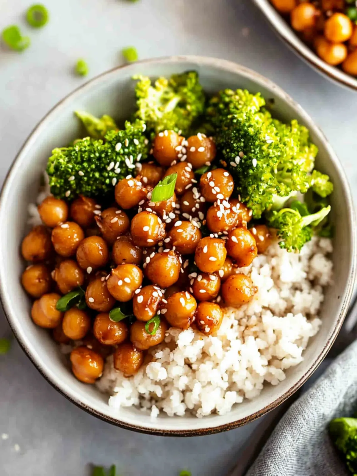 Mouthwatering Vegan Sticky Sesame Chickpeas in 15 Minutes 3 Vegan Sticky Sesame Chickpeas