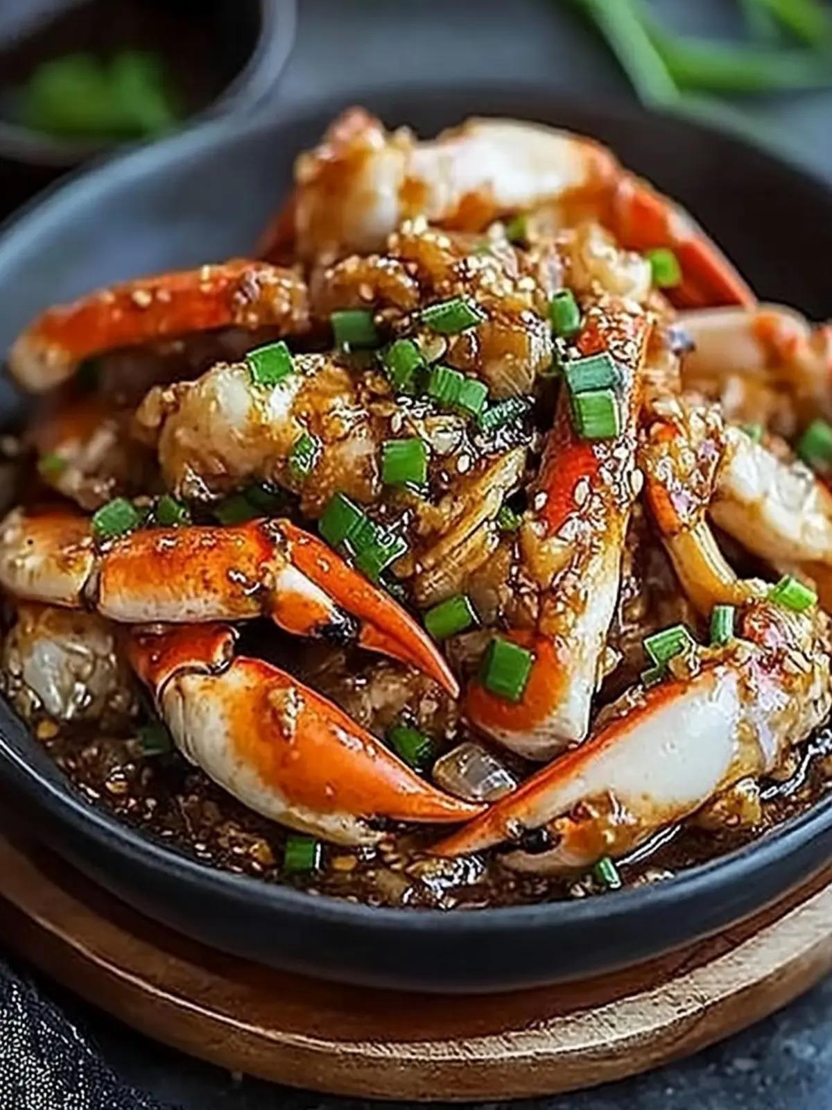 Savory Stir-Fried Crab with Ginger and Shallot Delight 2 Stir-Fried Crab with Ginger and Shallot