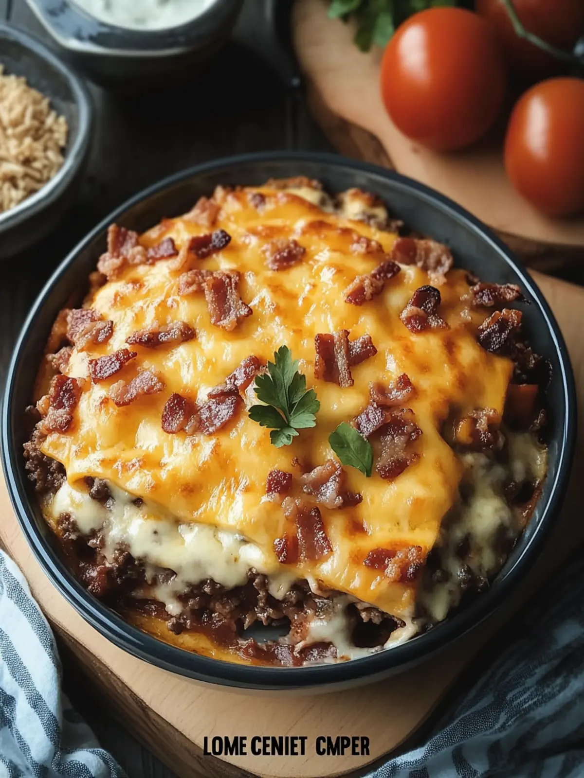 Low-Carb Bacon Cheeseburger Casserole for Quick Comfort Meals 4 Low-Carb Bacon Cheeseburger Casserole