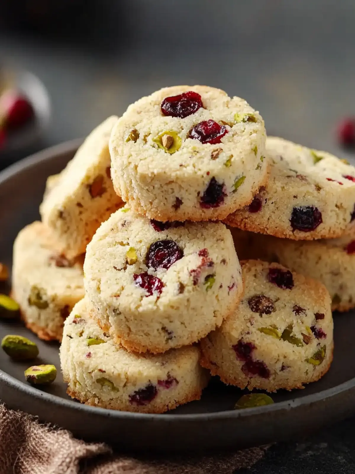 Cranberry Pistachio Shortbread Cookies for Joyful Baking Bliss 2 Cranberry Pistachio Shortbread Cookies