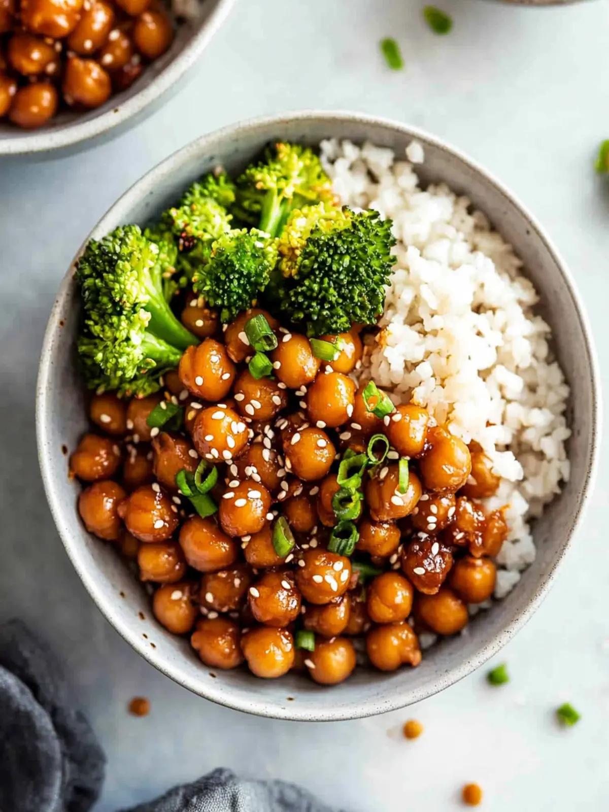 Mouthwatering Vegan Sticky Sesame Chickpeas in 15 Minutes 2 Vegan Sticky Sesame Chickpeas