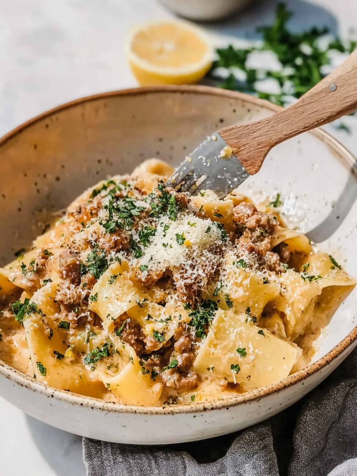 Irresistible Saucy Sausage and Lemon Pasta in 30 Minutes 3 Saucy Sausage and Lemon Pasta