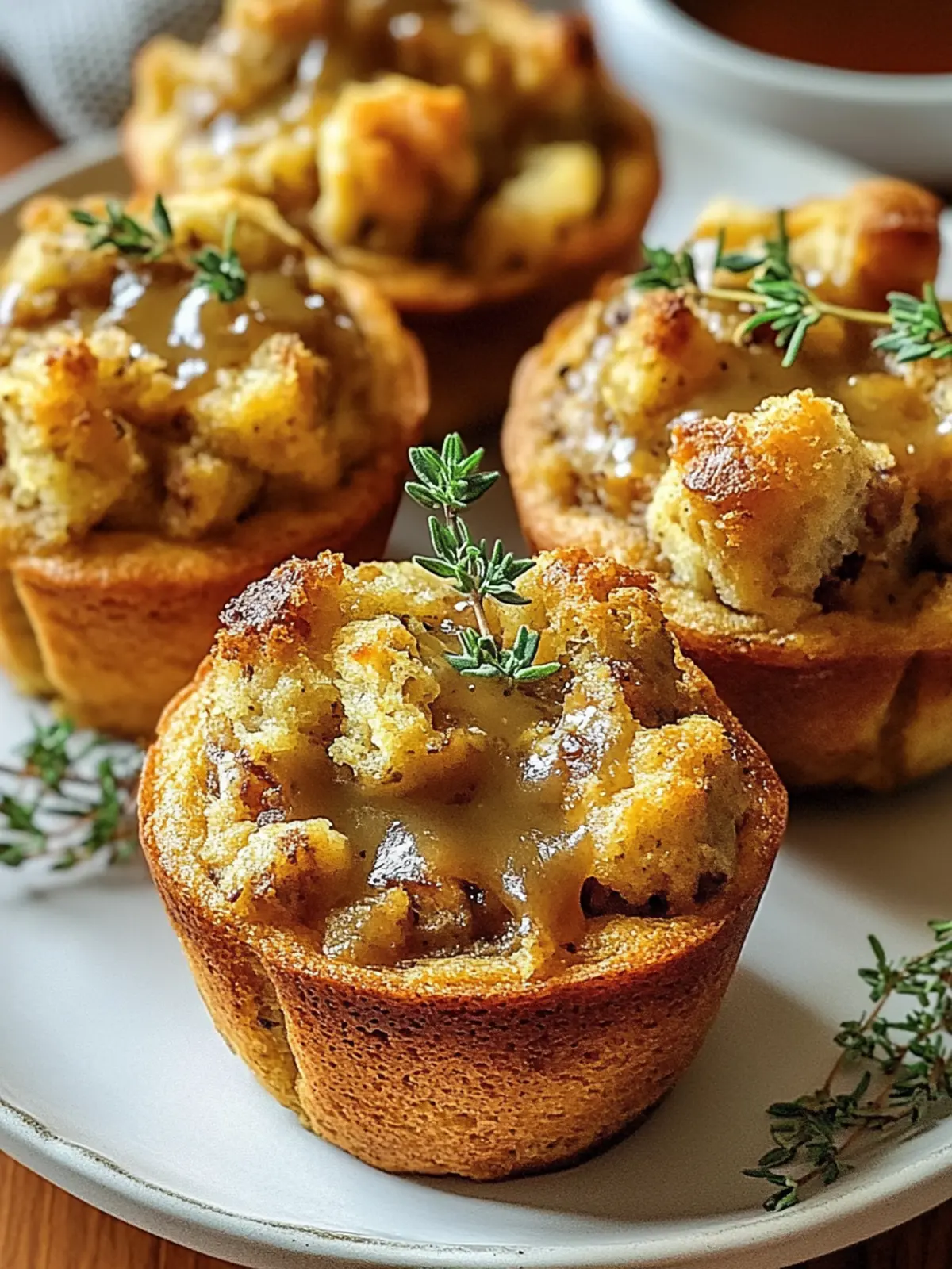 Gravy-Stuffed Stuffing Muffins for Cozy Holiday Feasting 2 Gravy-Stuffed Stuffing Muffins