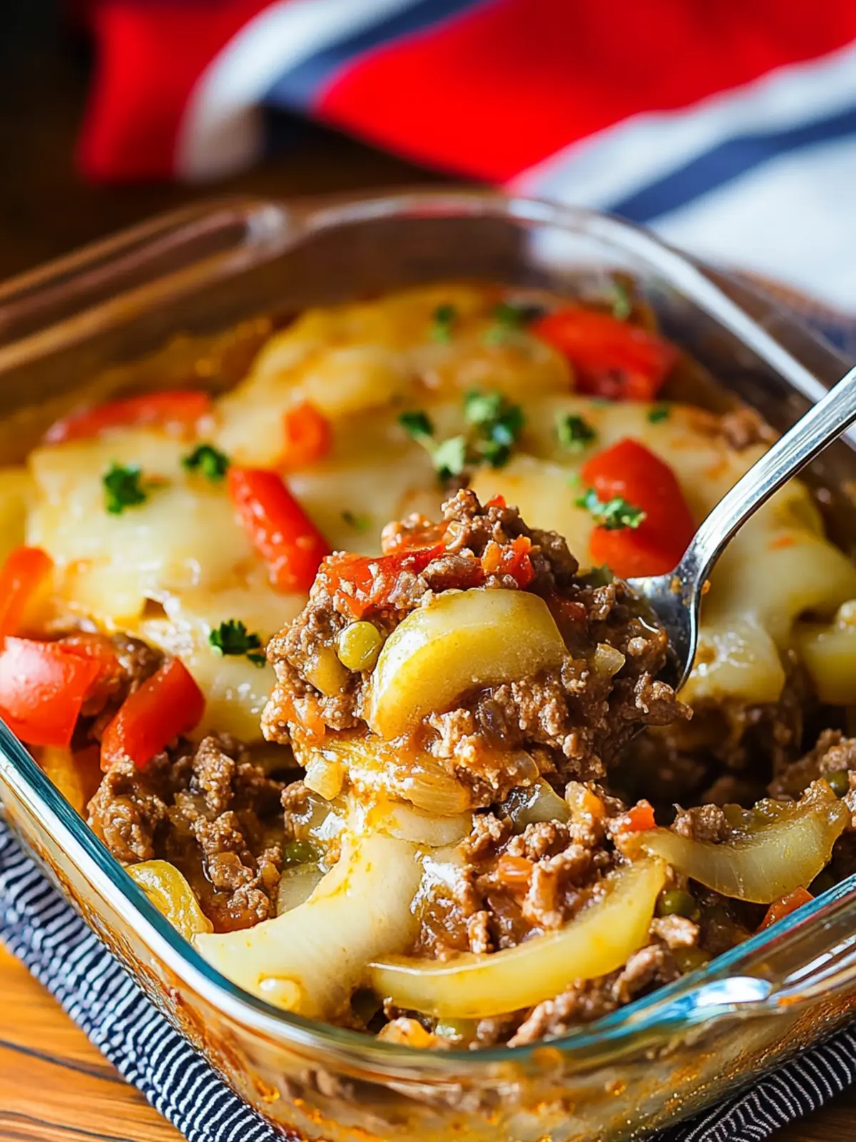 Savory Southern Five Layer Beef Casserole That Heals the Soul 2 Southern Five Layer Beef Casserole