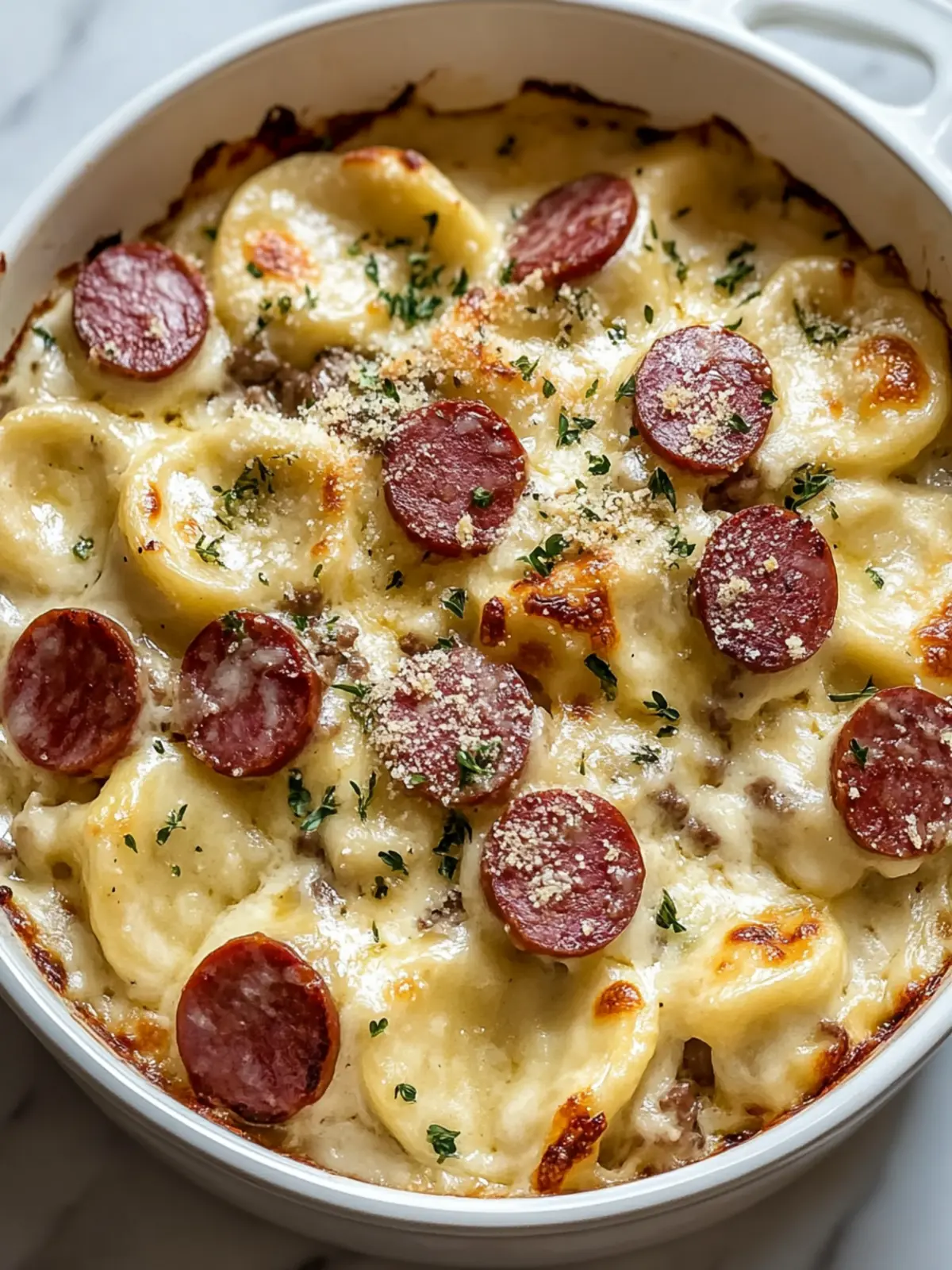 Creamy Cheesy Crockpot Pierogi & Beef Kielbasa Casserole Bliss 5 Creamy Cheesy Crockpot Pierogi & Beef Kielbasa Casserole