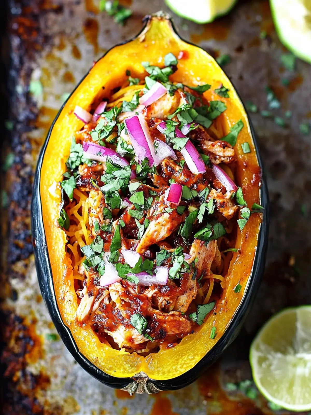 Barbecue Chicken Stuffed Spaghetti Squash That Rocks Your Dinner! 3 Barbecue Chicken Stuffed Spaghetti Squash