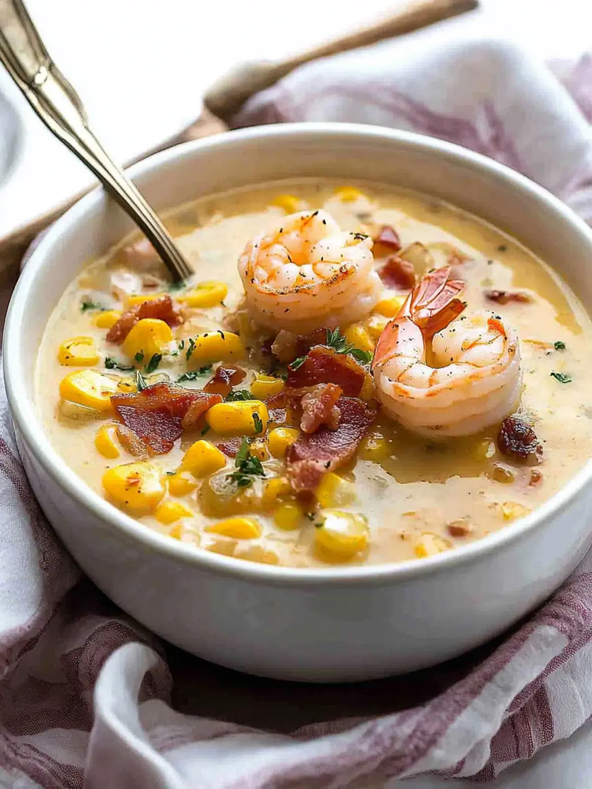 Savory Bacon, Shrimp and Corn Chowder to Warm Your Soul 5 Bacon, Shrimp and Corn Chowder