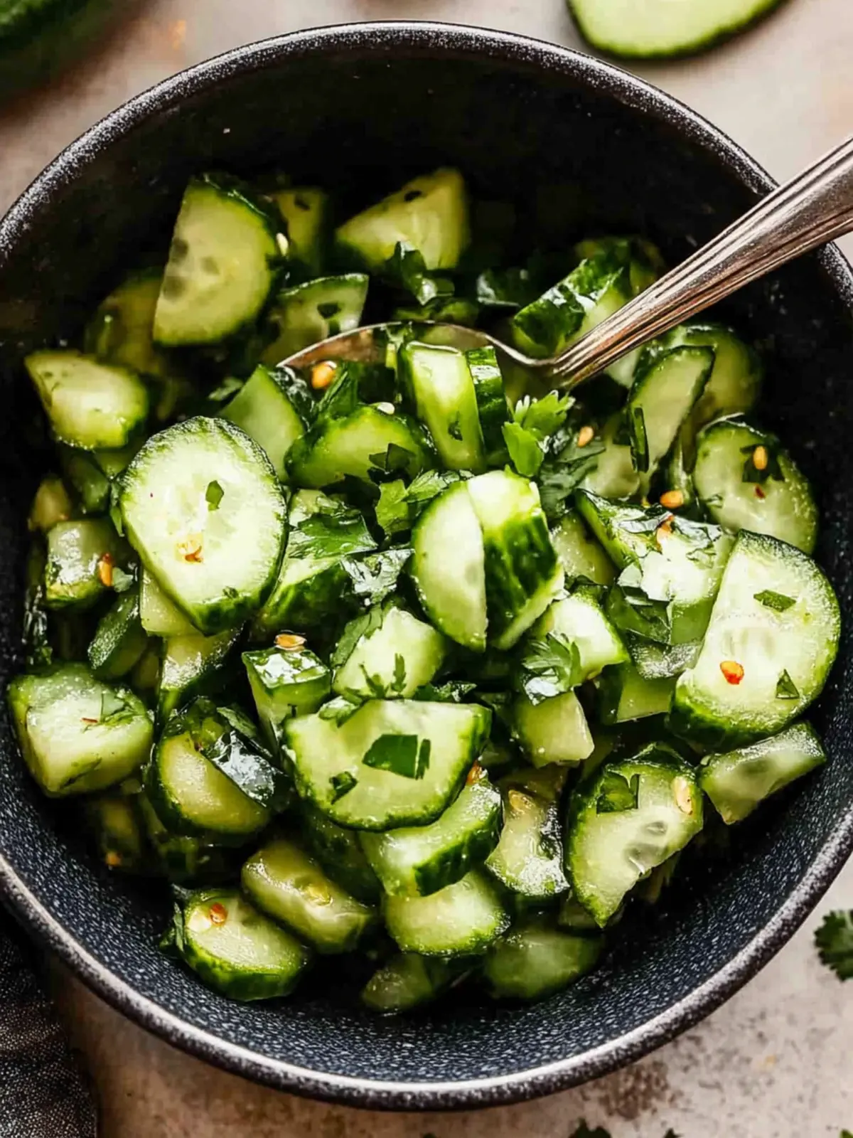 Savory Smashed Cucumber Salad for Bright Summer Days 4 Smashed Cucumber Salad
