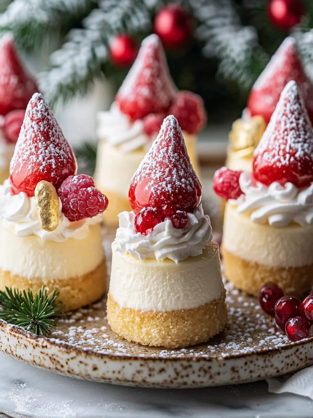Delightful Gnome Mini Cheesecakes for Festive Celebrations 5 Gnome Mini Cheesecakes