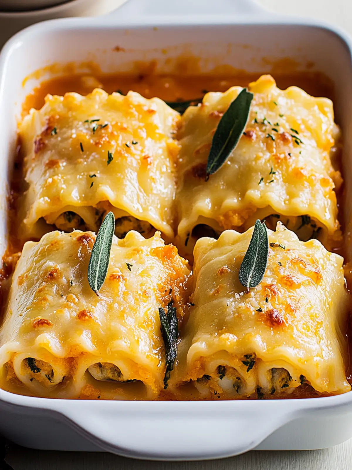 Cozy Roasted Garlic Butternut Squash Lasagna Roll-Ups Delight 2 Roasted Garlic Butternut Squash Lasagna Roll-Ups