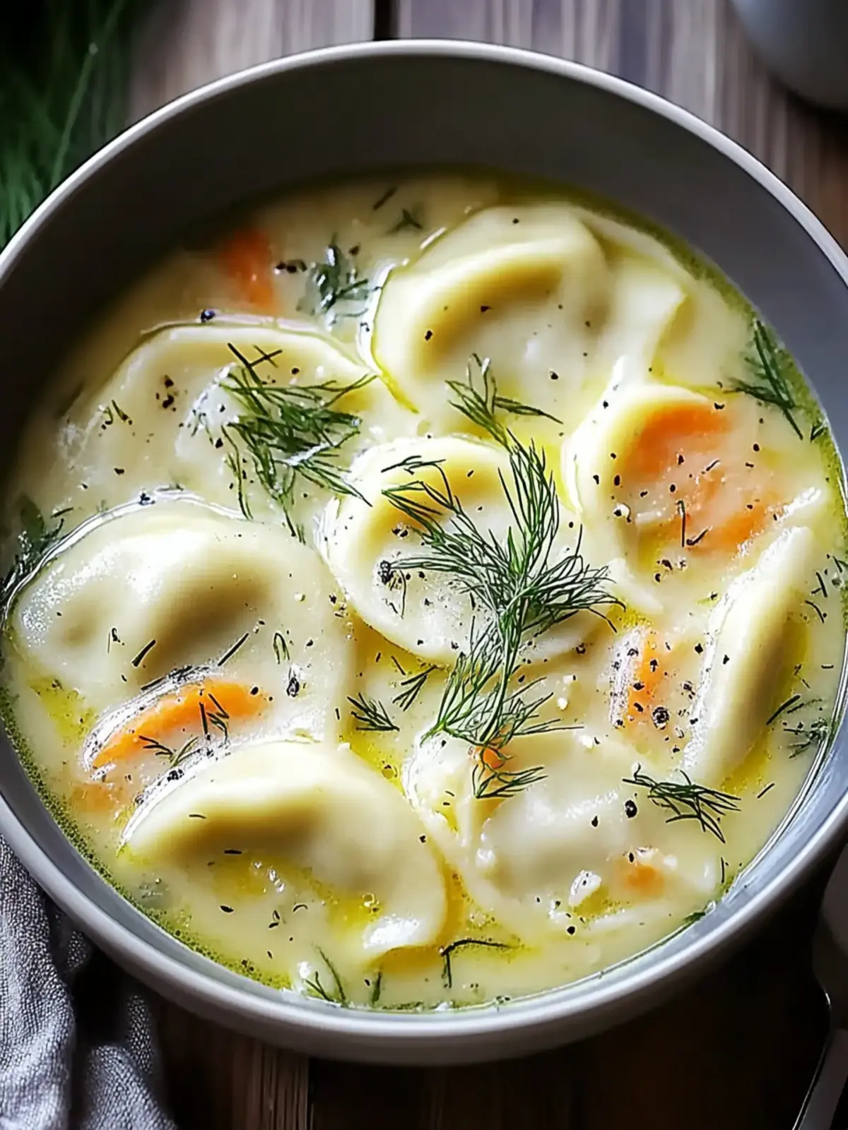 Cozy Up with Delightful Dill Pierogi Soup in 35 Minutes 4 Dill Pierogi Soup