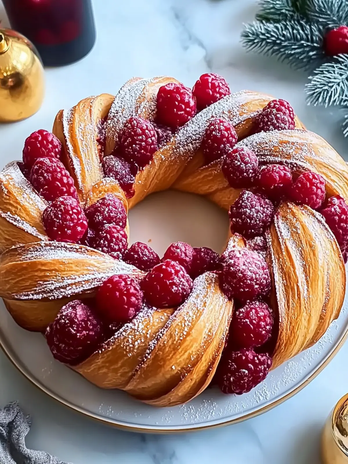 Raspberry and Ginger Bread Wreath: A Festive Delight to Impress 5 Raspberry and Ginger Bread Wreath