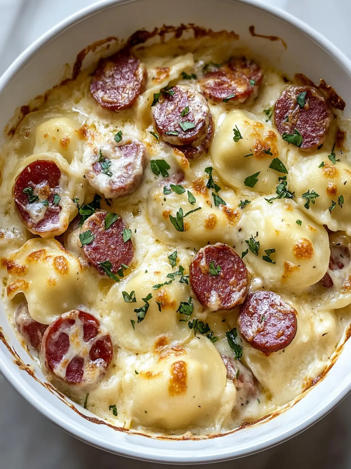 Creamy Cheesy Crockpot Pierogi & Beef Kielbasa Casserole Bliss 3 Creamy Cheesy Crockpot Pierogi & Beef Kielbasa Casserole