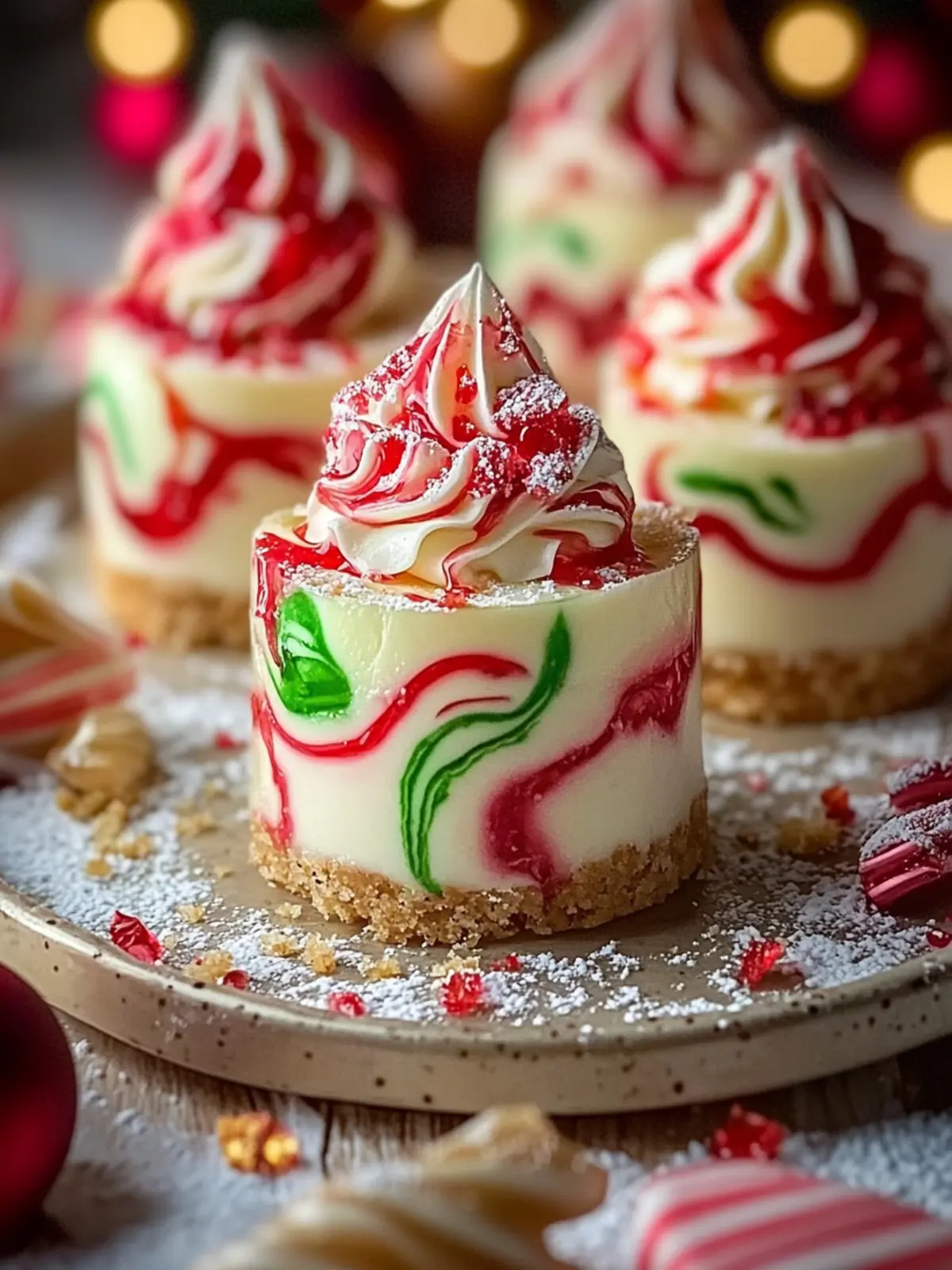 No-Bake Christmas Mini Cheesecakes for Effortless Holiday Joy 2 No-Bake Christmas Mini Cheesecakes