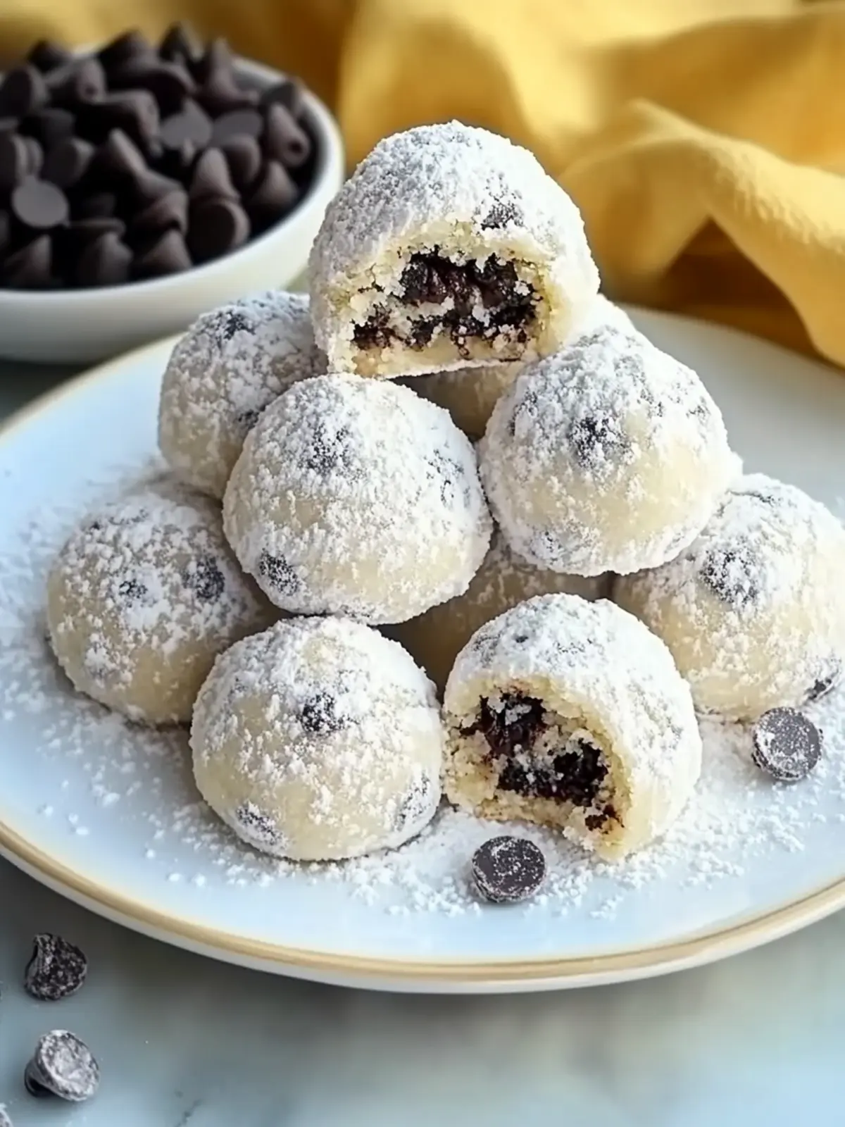 Nut-Free Chocolate Chip Snowball Cookies for a Sweet Twist 5 Chocolate Chip Snowball Cookies