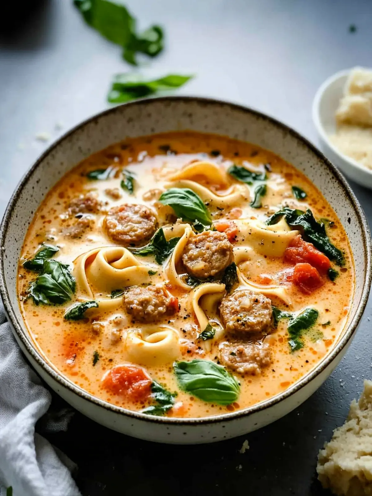 Creamy Sausage & Cheese Tortellini Soup Ready in 30 Minutes 5 Creamy Sausage & Cheese Tortellini Soup