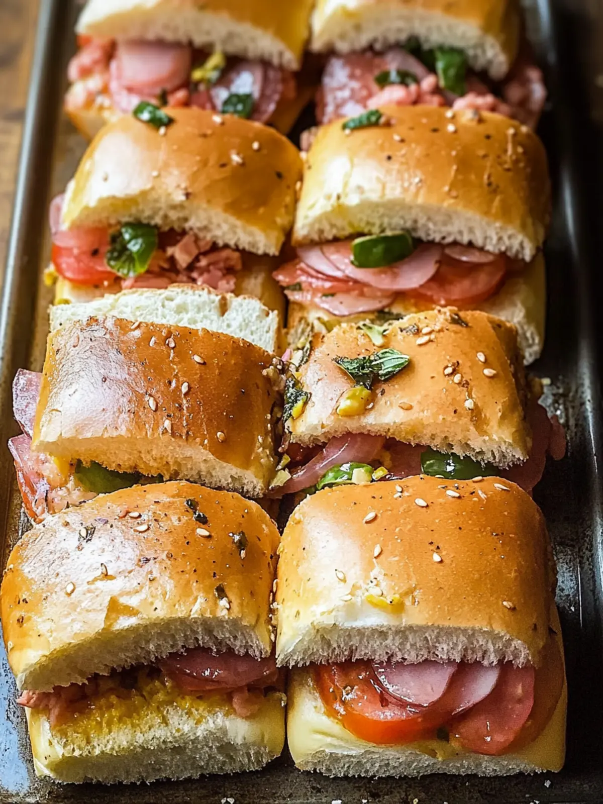 Hot Italian Sub Sliders: Your New Favorite Game Day Snack 5 Hot Italian Sub Sliders