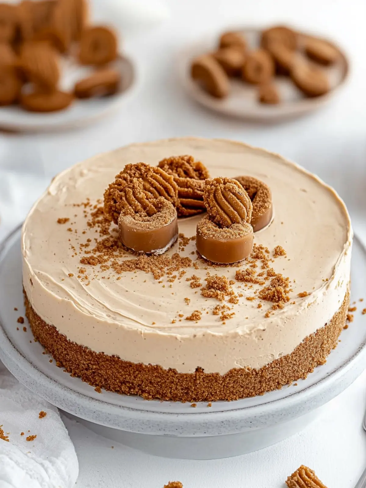 Decadent Biscoff Cheesecake With a Cookie Crust Twist 2 Biscoff Cheesecake