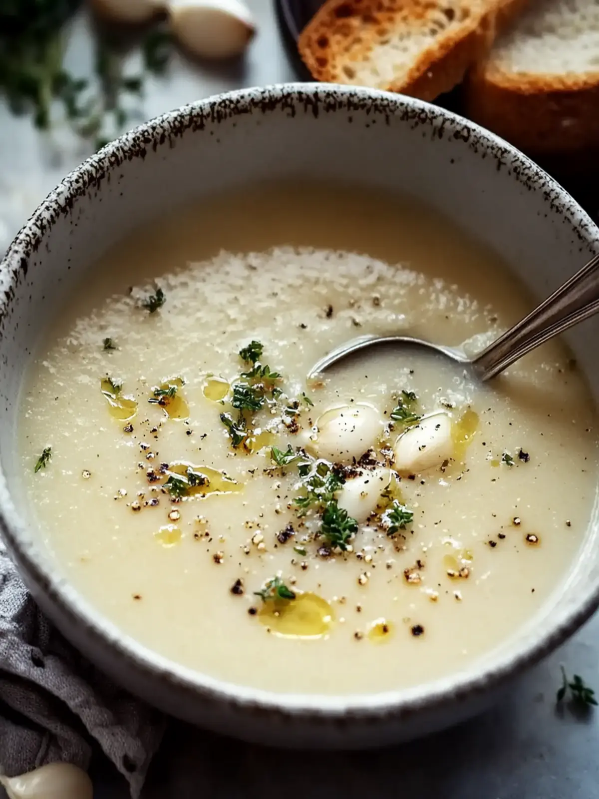 Cozy Country French Style Garlic Soup for Comforting Nights 5 Country French Style Garlic Soup
